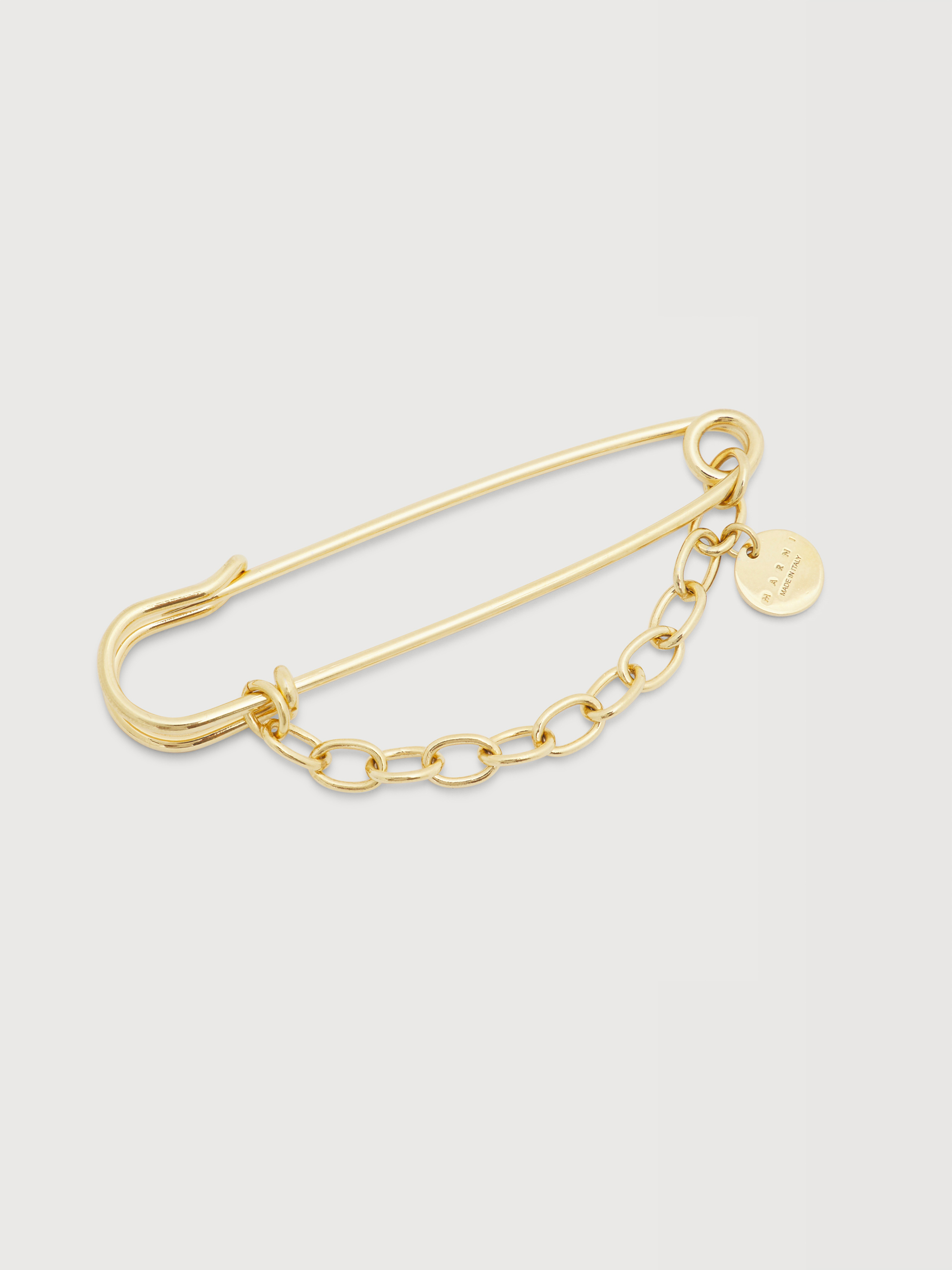 Silver-tone safety pin brooch - Broach - Image 2