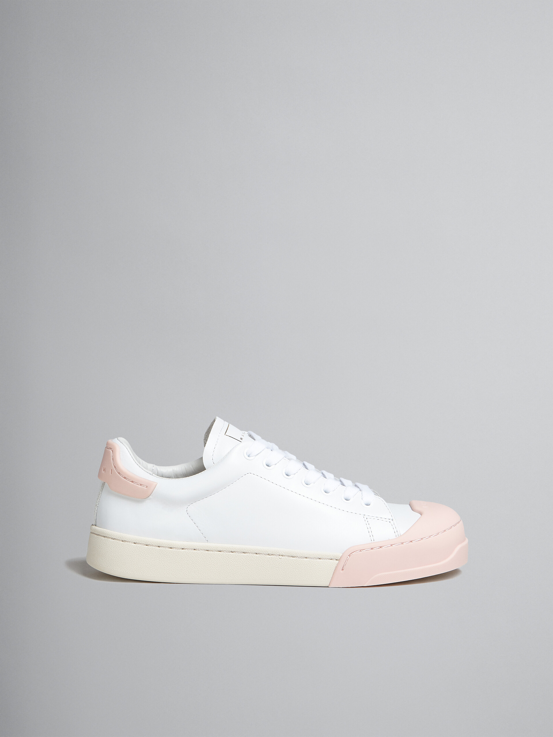 Dada Bumper sneaker in white and pink leather - Sneakers - Image 1