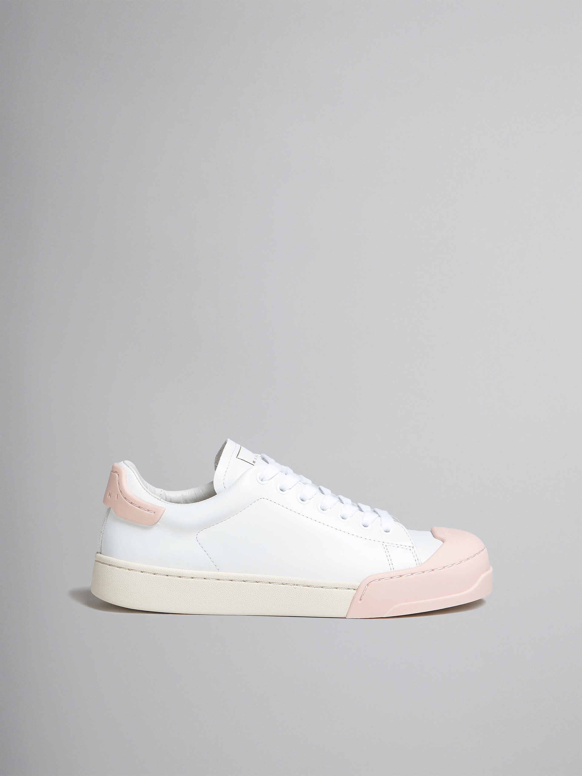 Sneaker Dada Bumper in pelle bianca e gialla - Sneakers - Image 1