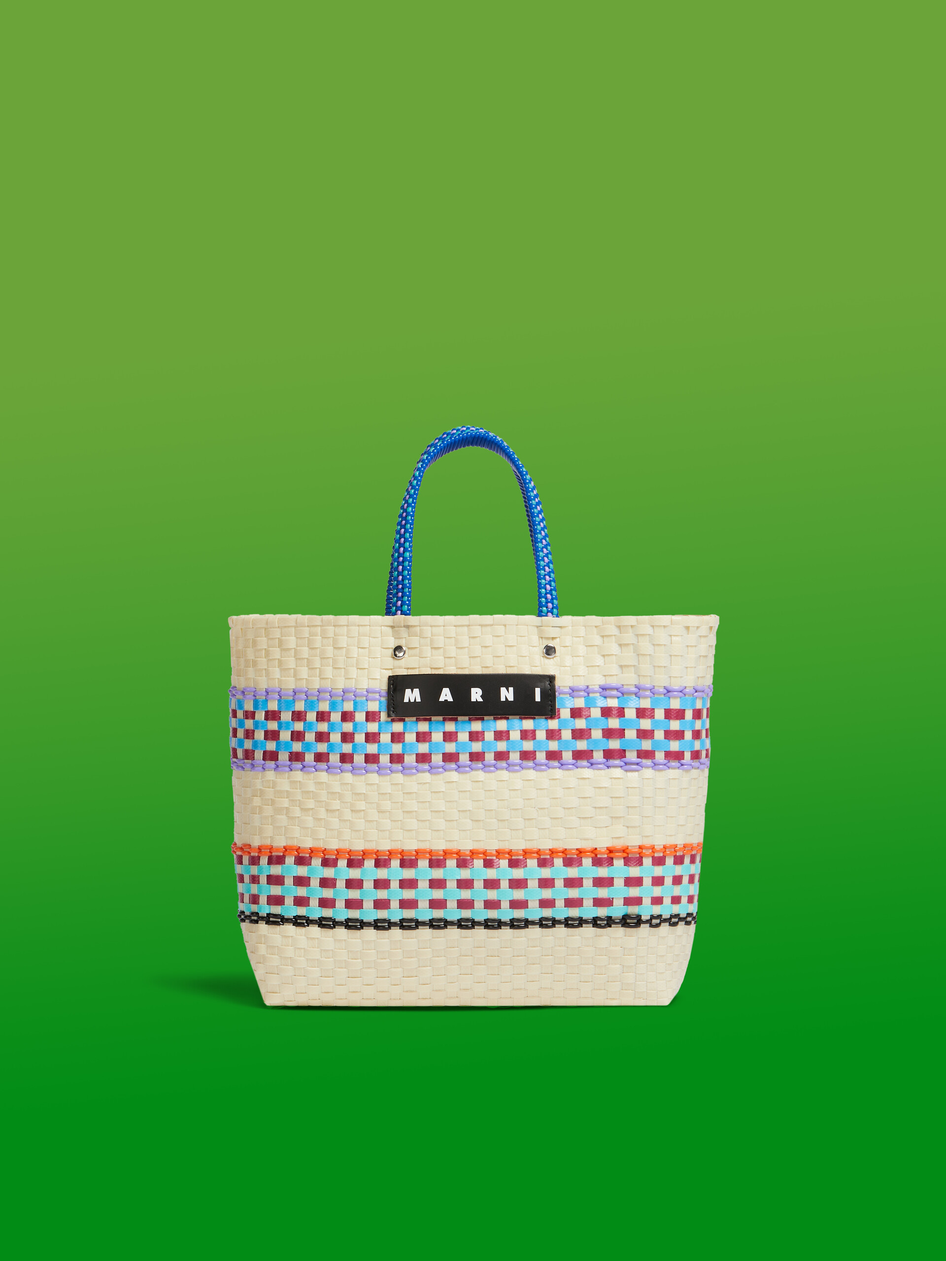 MARNI MARKET RETRO BASKET Tasche in Creme - Shopper - Image 1