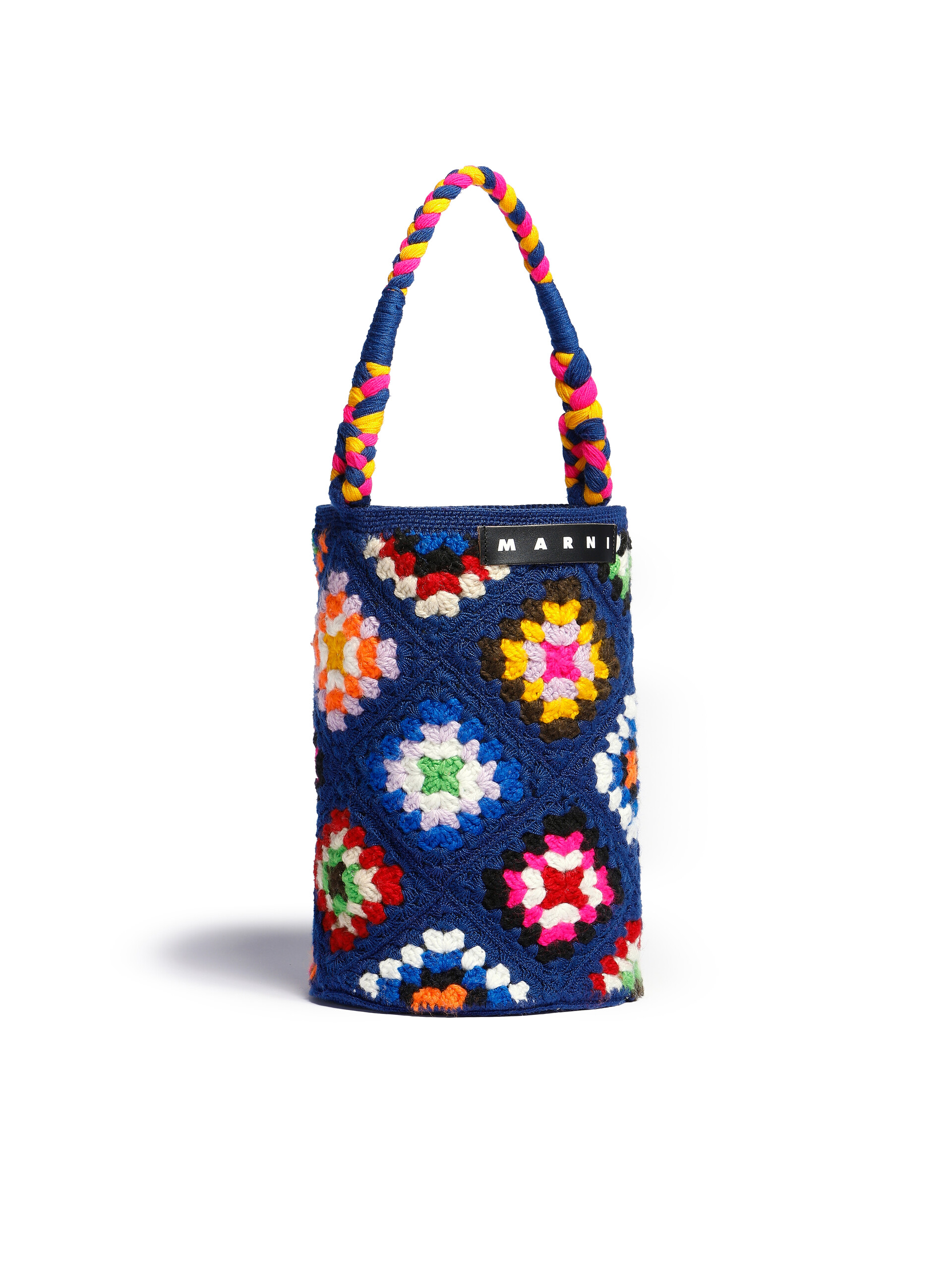 Large blue Marni Market multicoloured crochet bag - Shopping Bags - Image 2