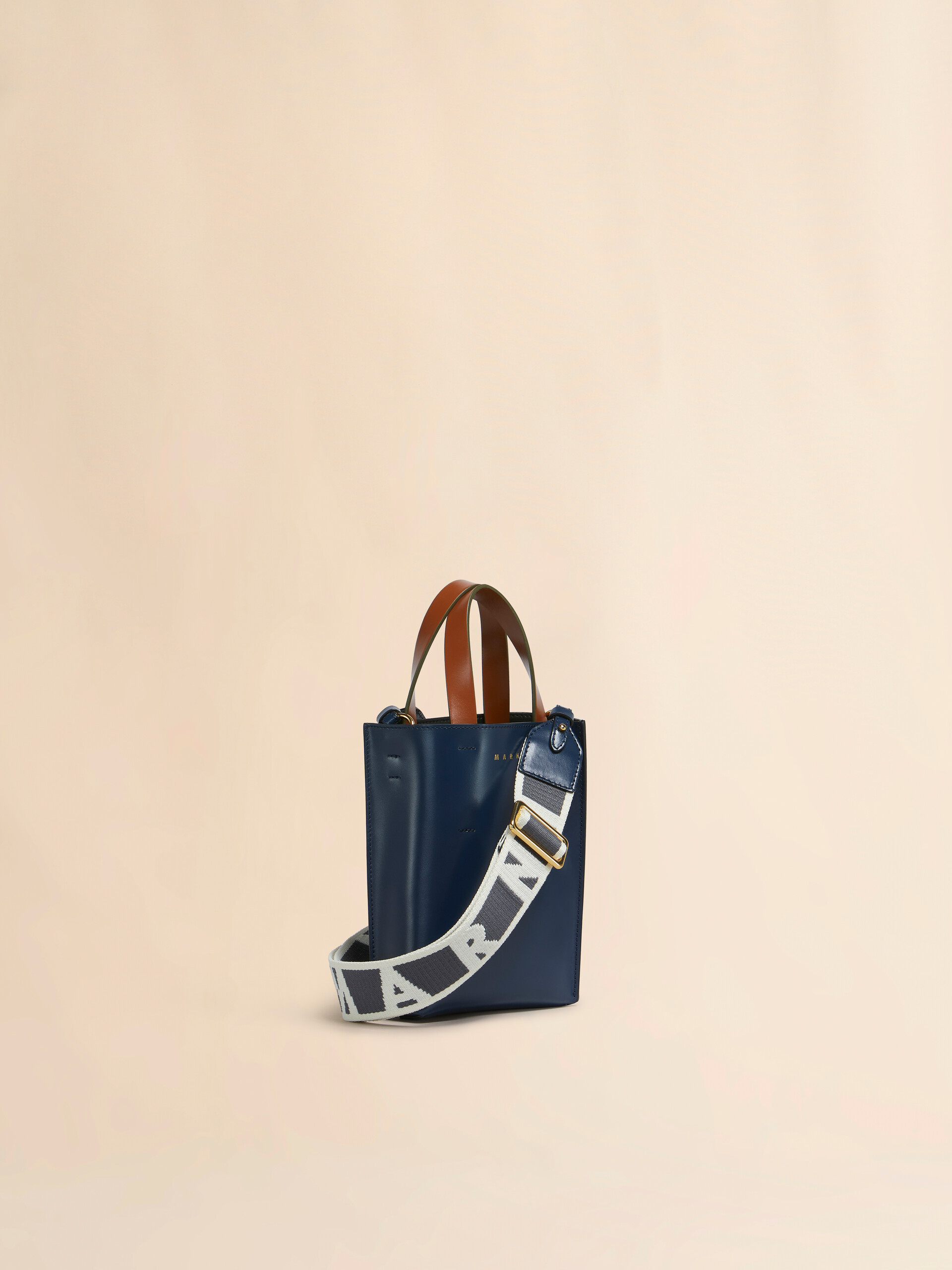 Deep green brown and black leather Museo nano bag - Shopping Bags - Image 6