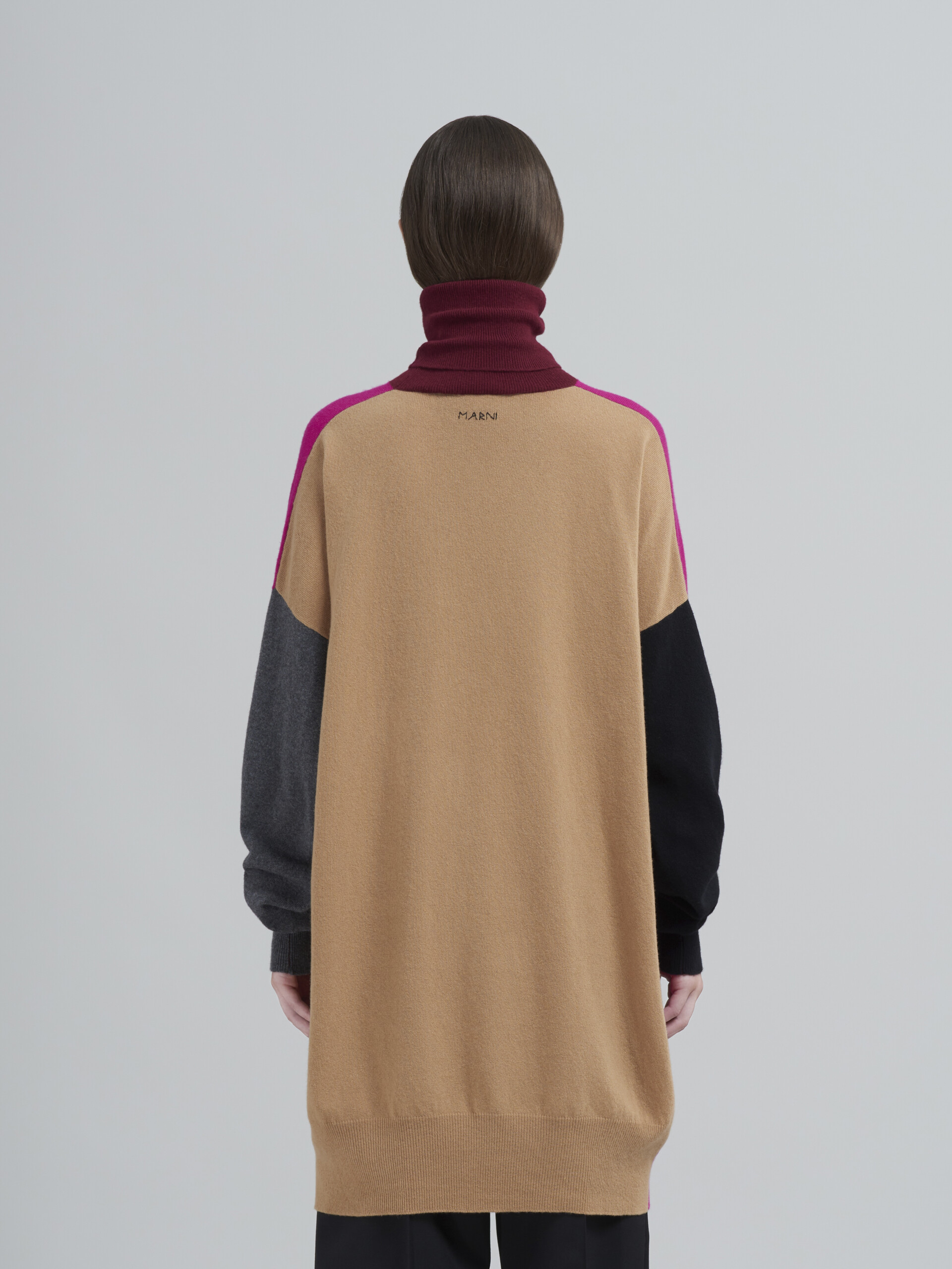 Maglia in lana e cashmere a blocchi di colore - Pullover - Image 3