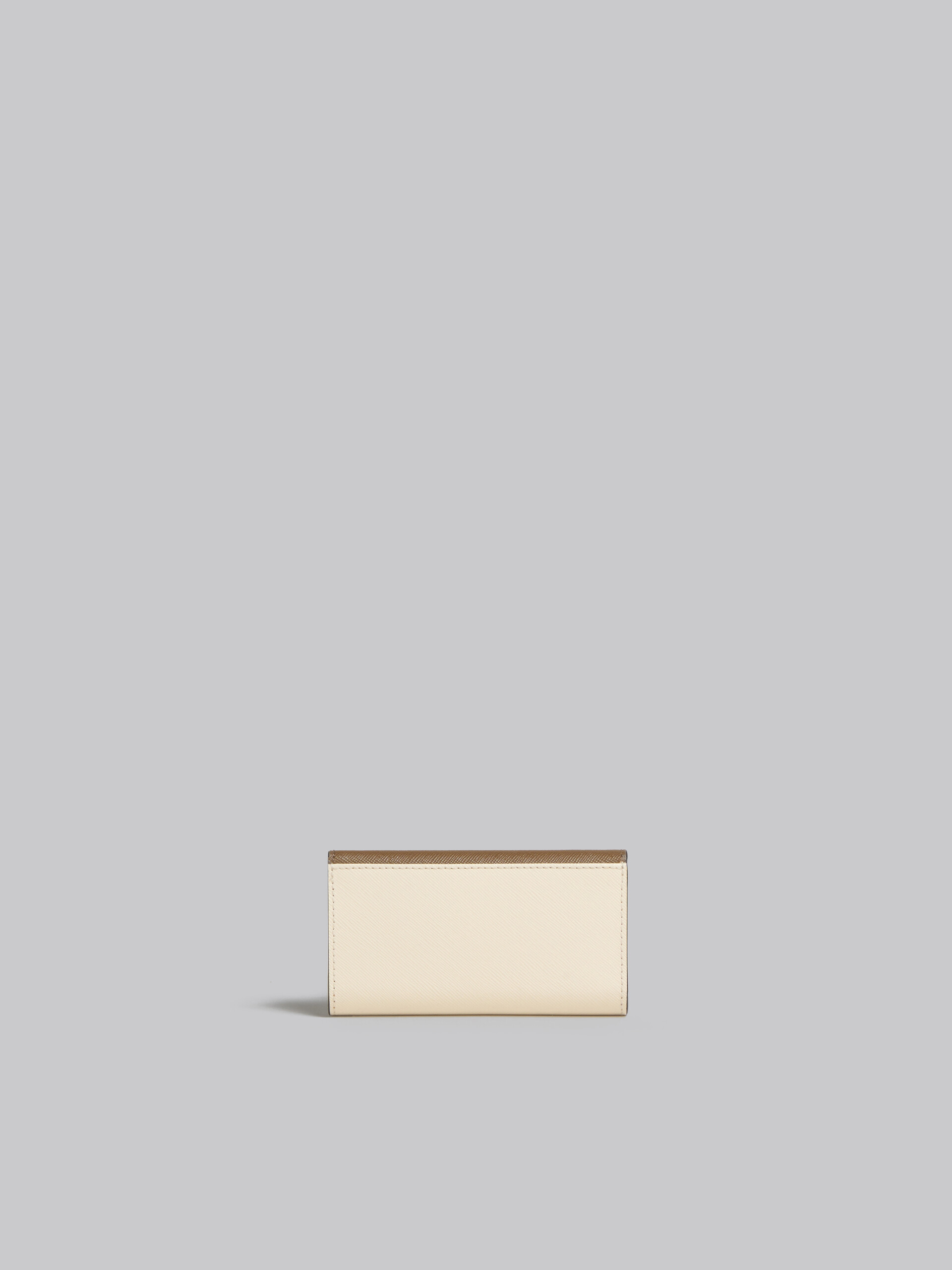 Colour block saffiano leather keyring - Key Rings - Image 3