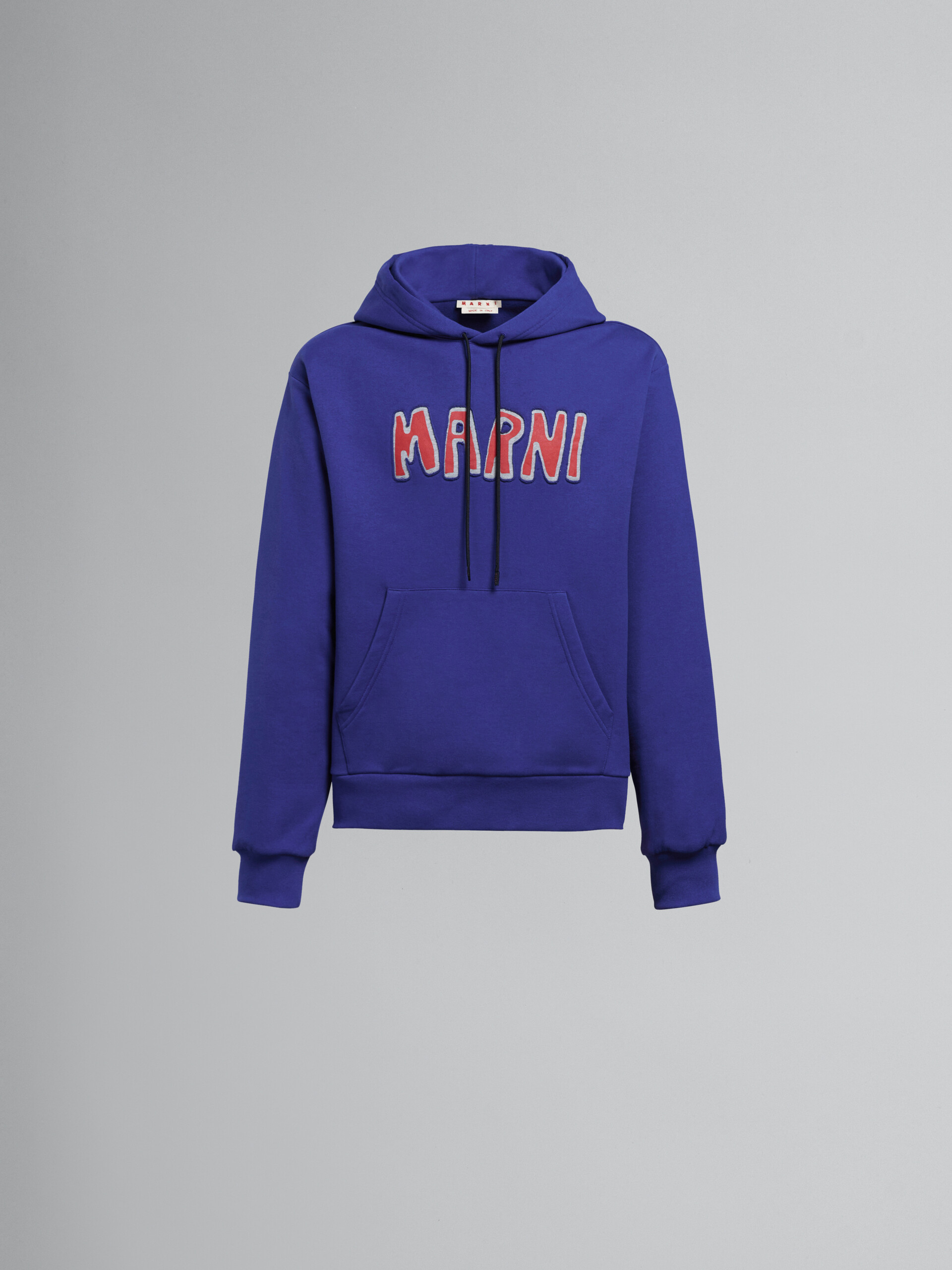 Blue hoodie with logo - Sweaters - Image 1
