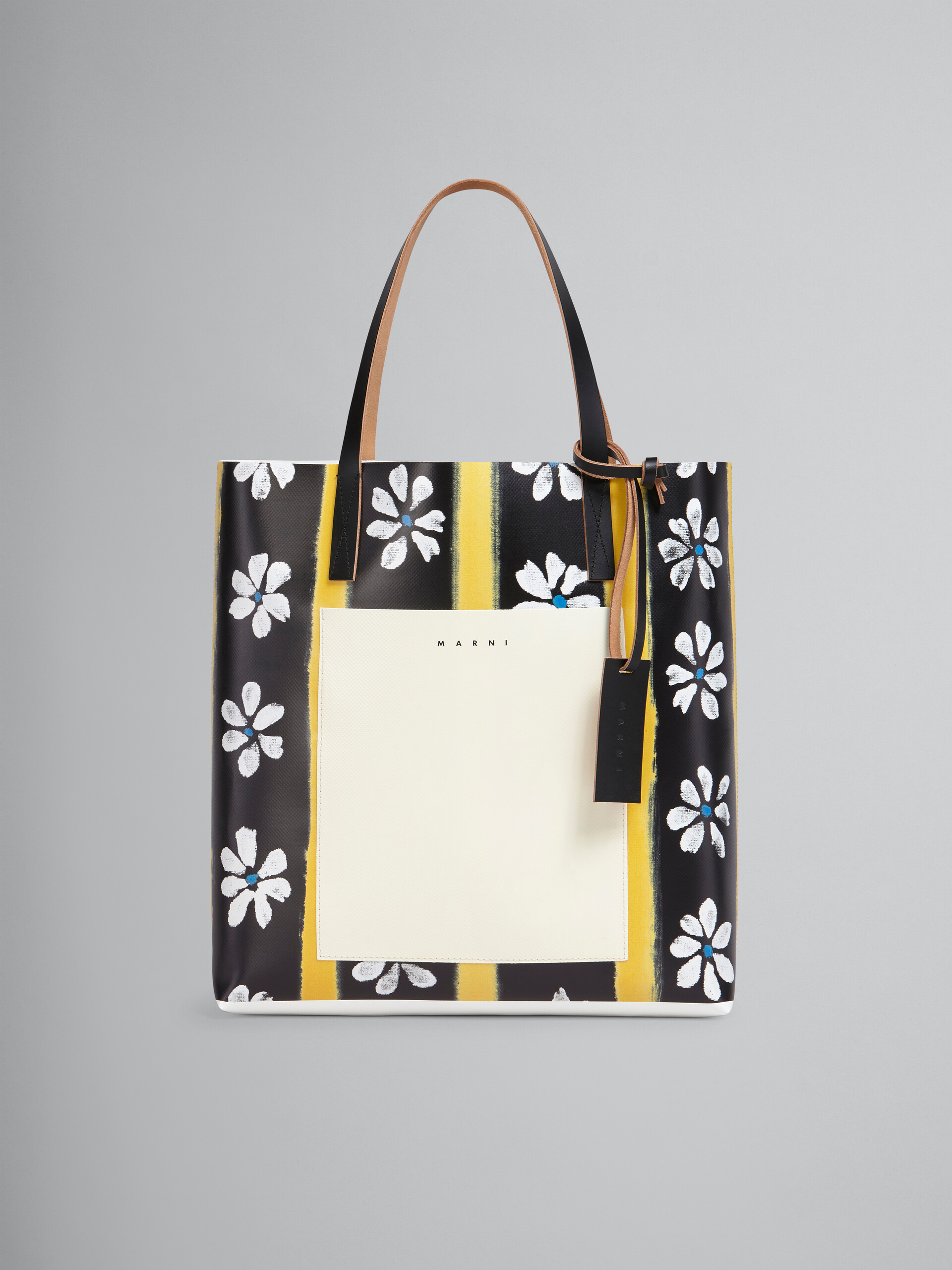 Black Daisy Lane print shopping bag - Shopping Bags - Image 1