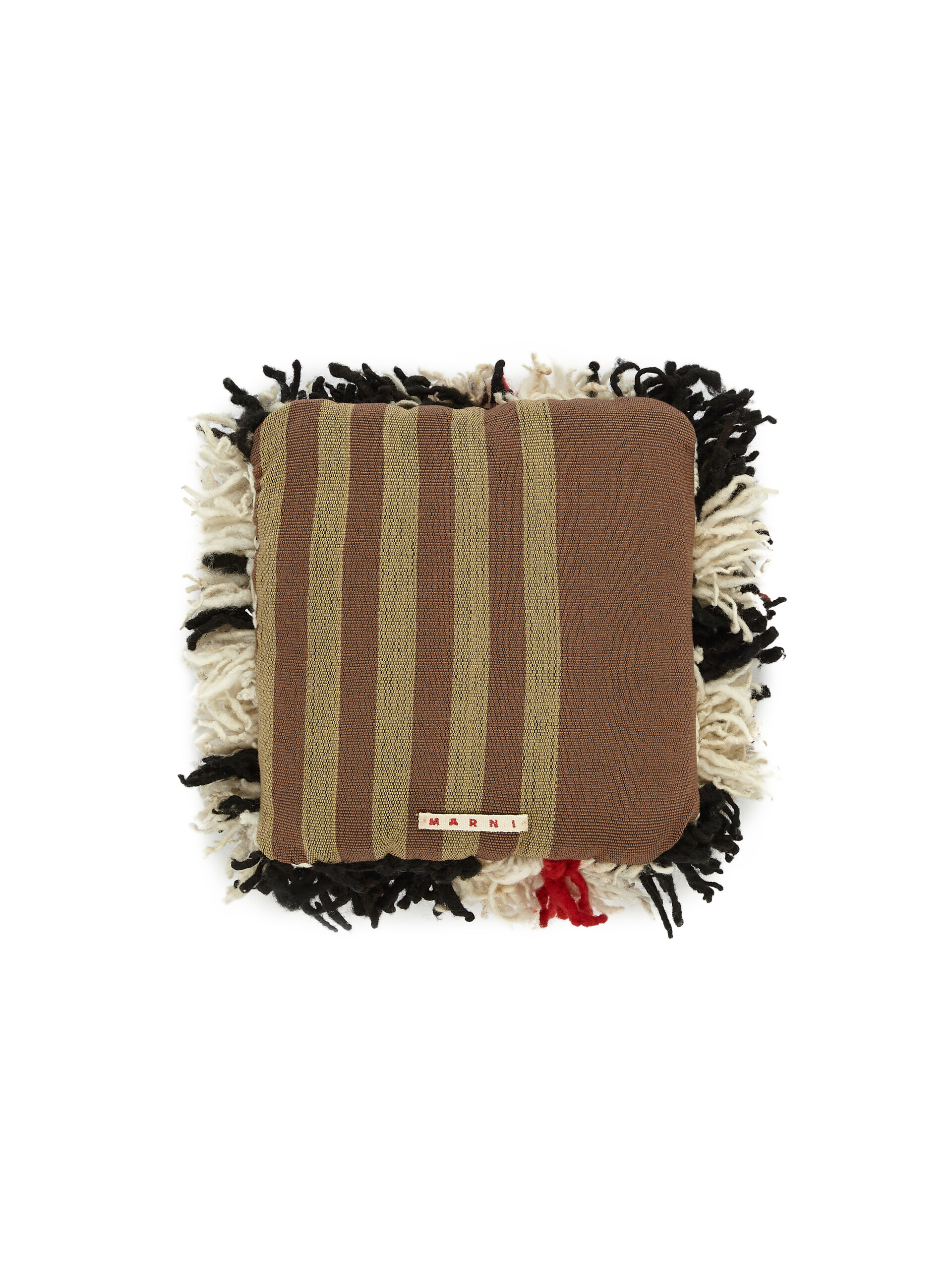 MARNI MARKET pillow in multicolour black wool - Furniture - Image 2