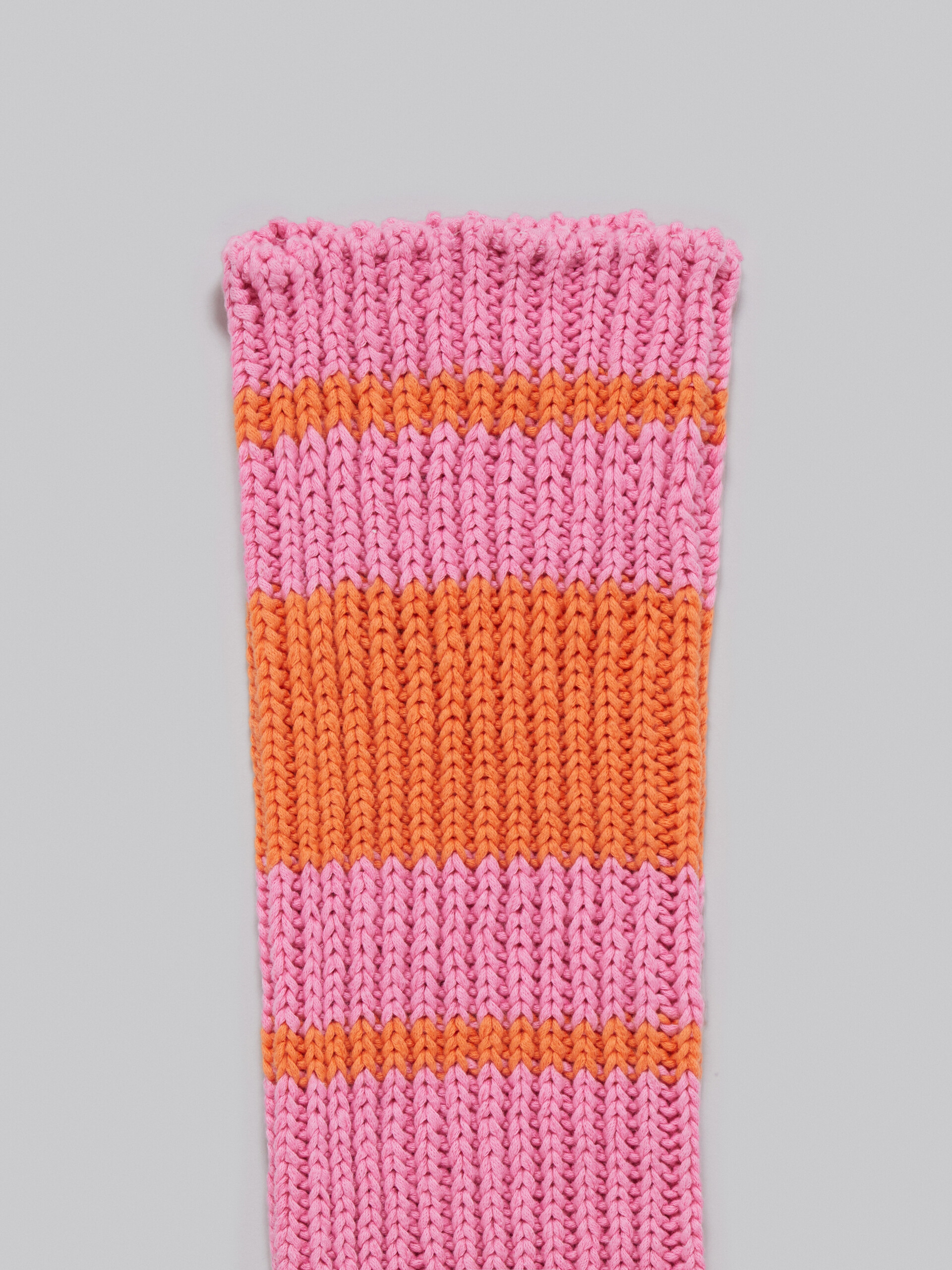 Pink cotton knee-length socks - Socks - Image 3