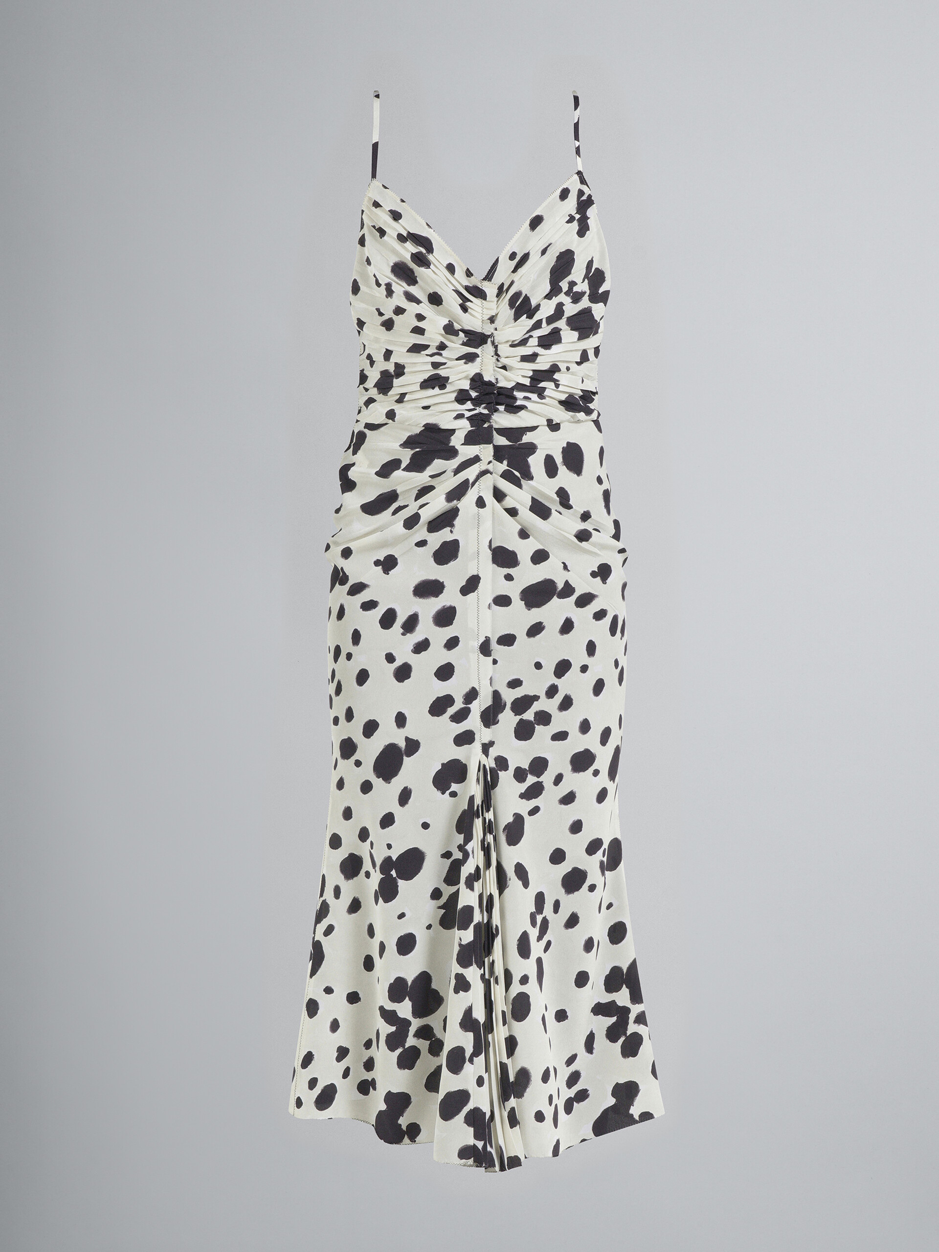 Pop Dots print silk crêpe dress - Dresses - Image 1