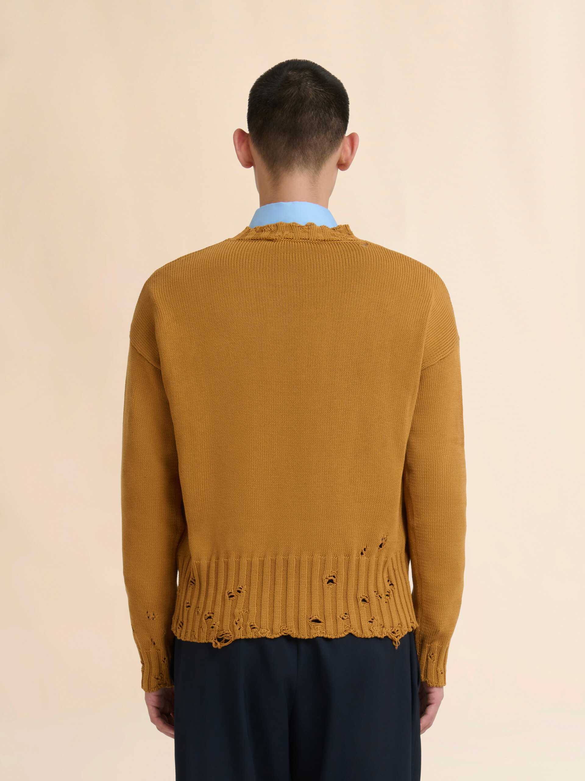 Black twisted crewneck sweater - Pullovers - Image 3