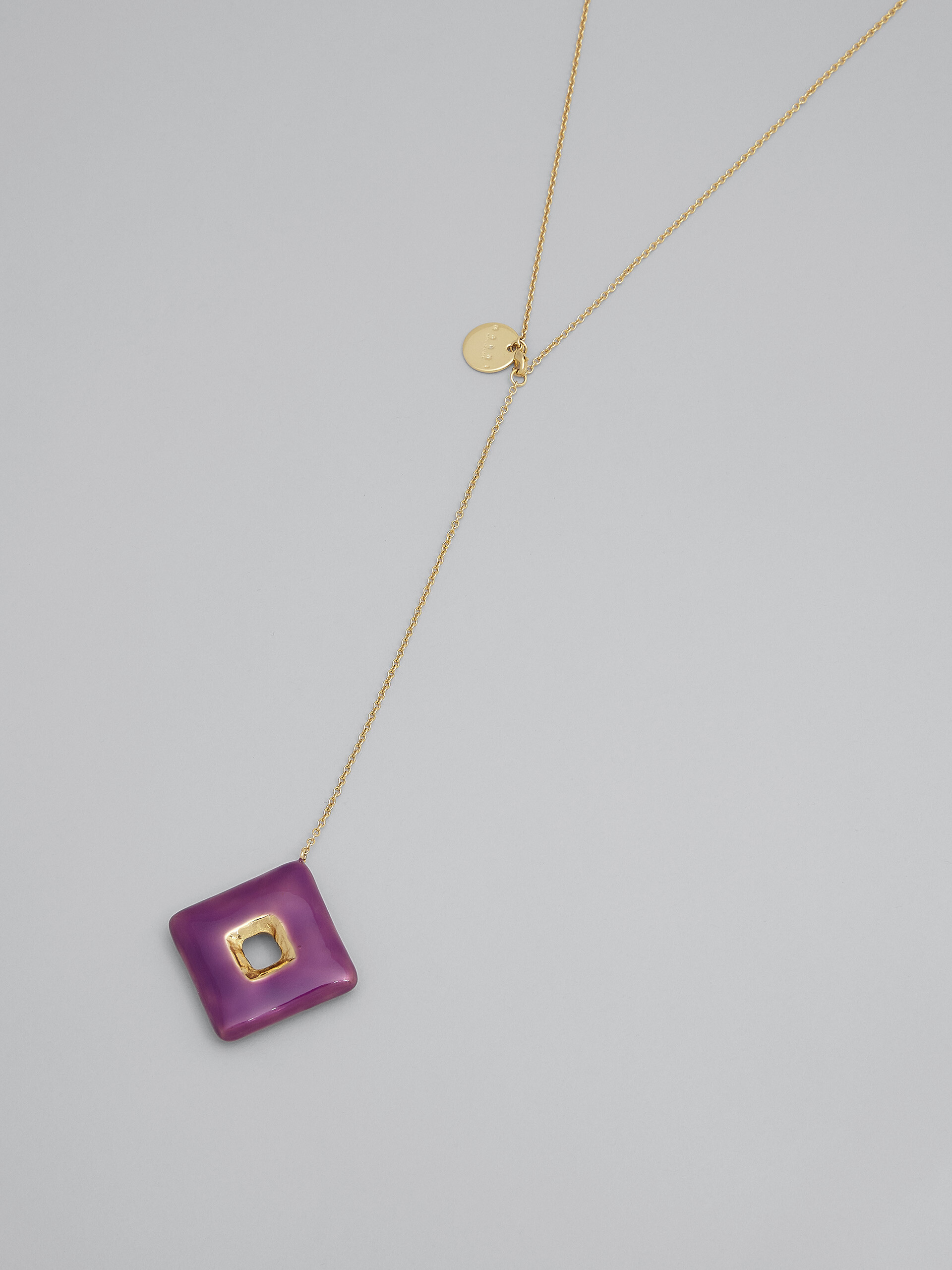 TRAPEZE purple necklace - Necklaces - Image 4