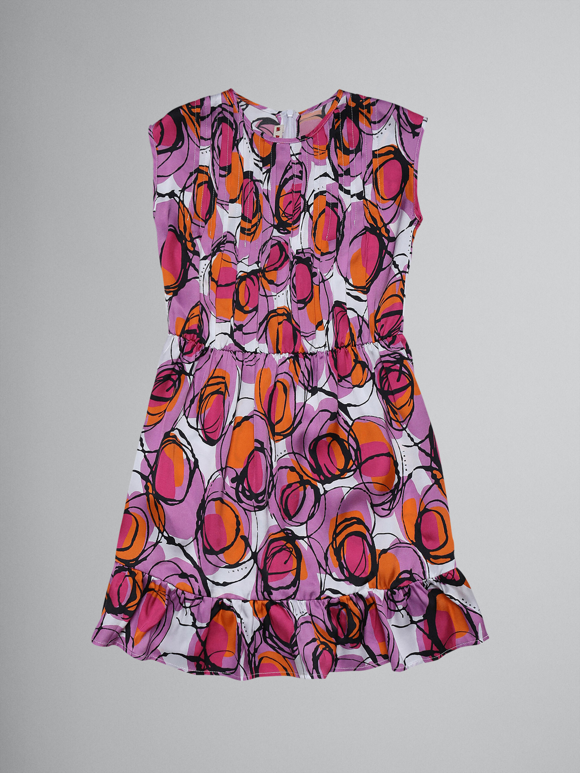 Kleid aus Viskosesatin mit Bubble-Print - Kleider - Image 1