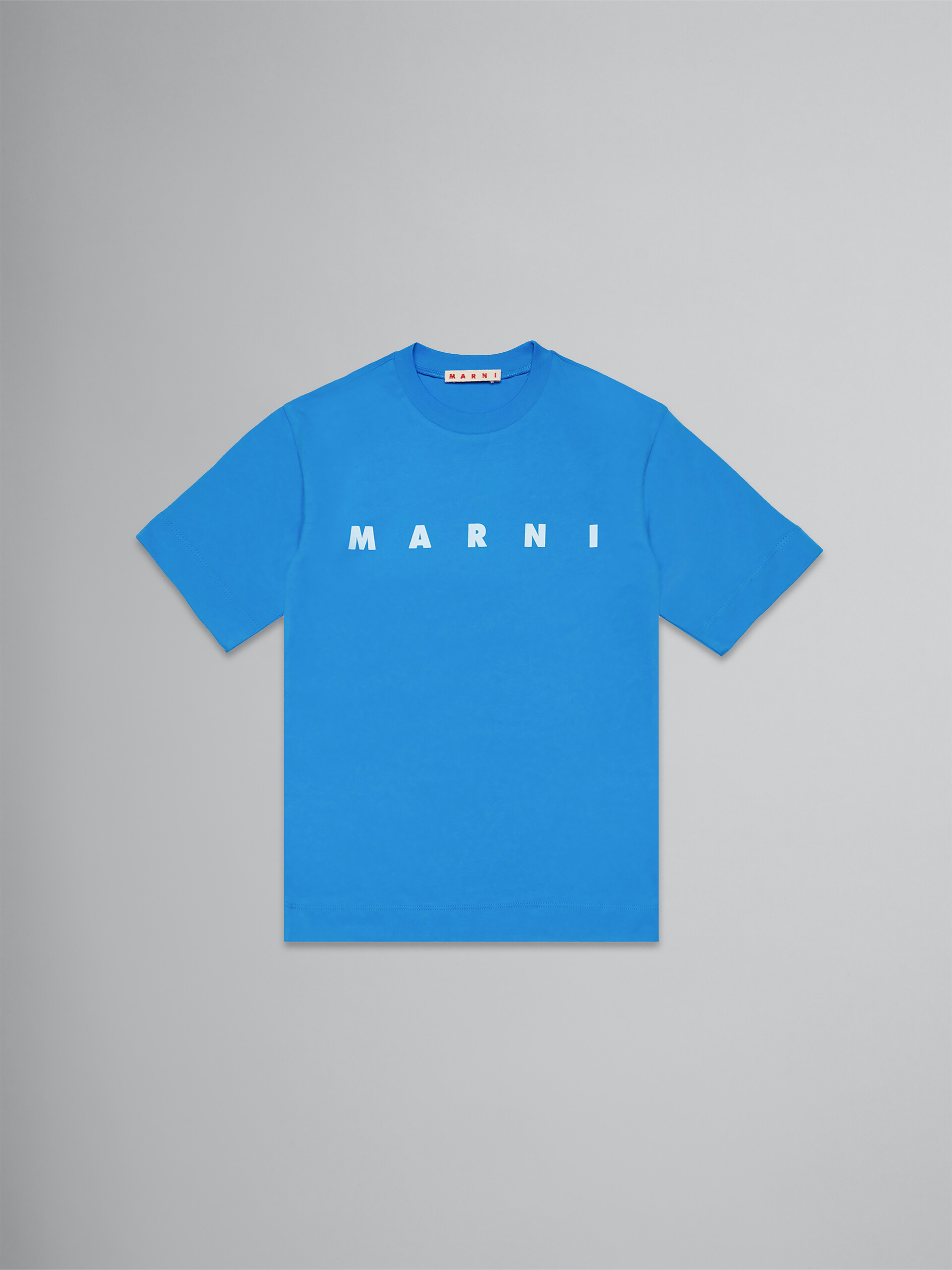 Camiseta azul de jersey con logotipo - Camisetas - Image 1