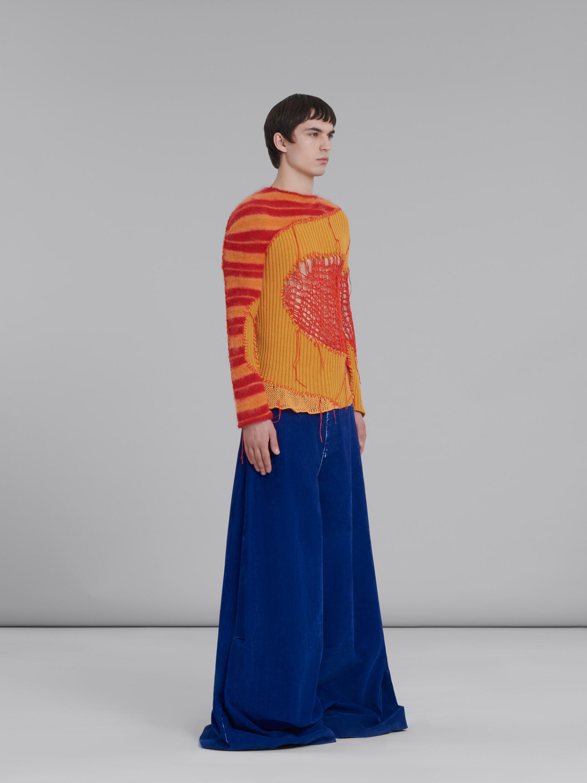 Red and orange patchwork jumper - Pullovers - Image 4