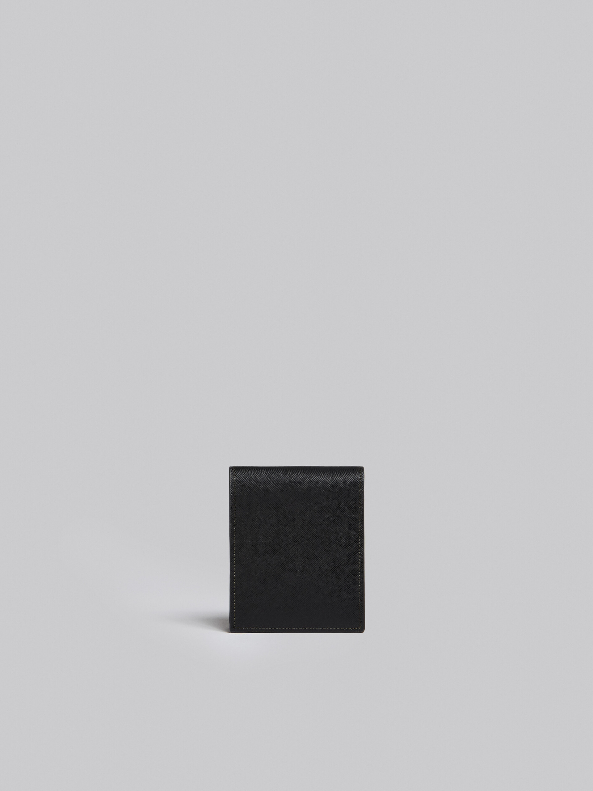 ブルーとブラック サフィアーノレザー製 二つ折りウォレット - 財布 - Image 3