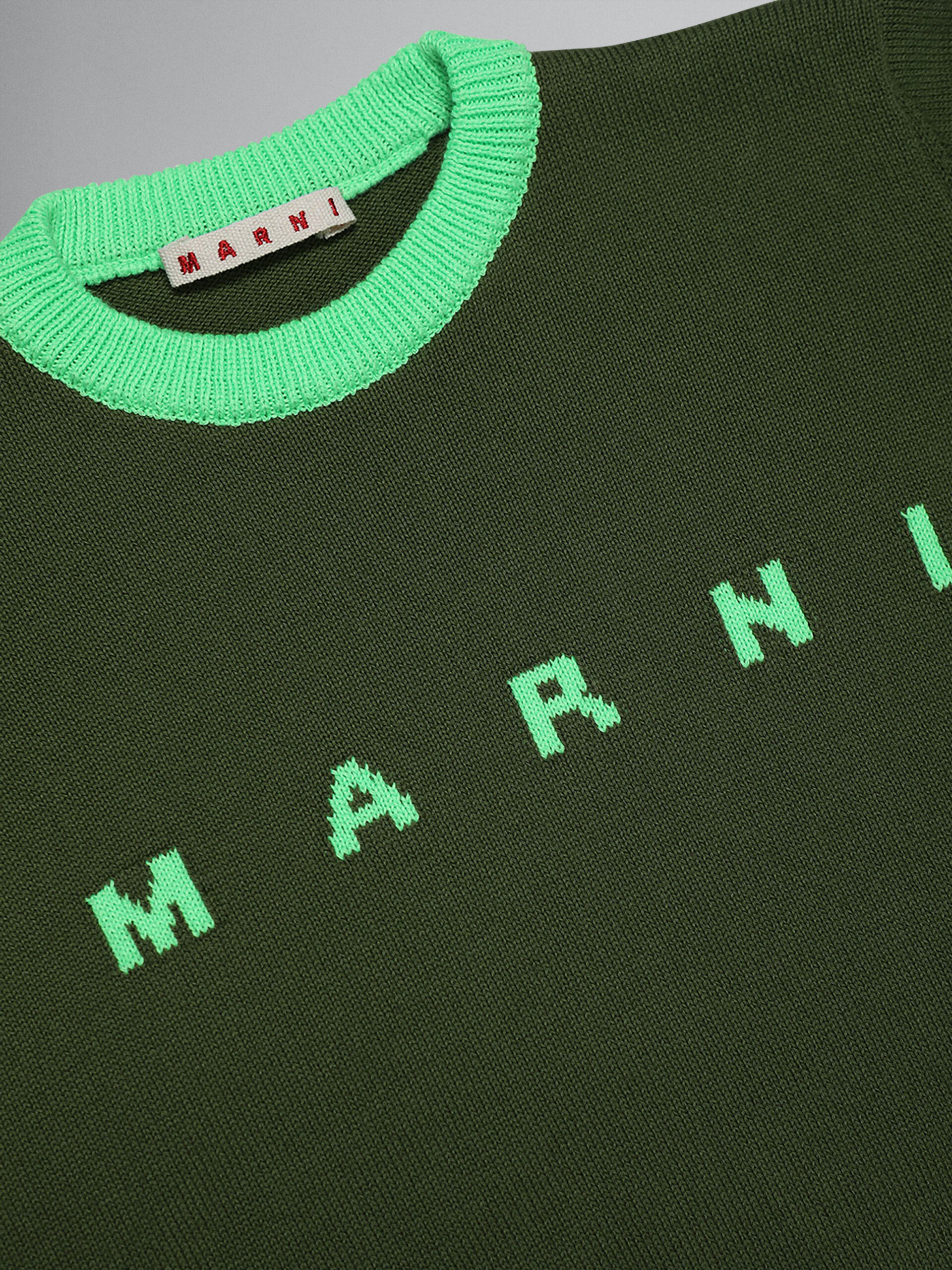 Sudadera algodón verde con logotipo - Prendas de punto - Image 3