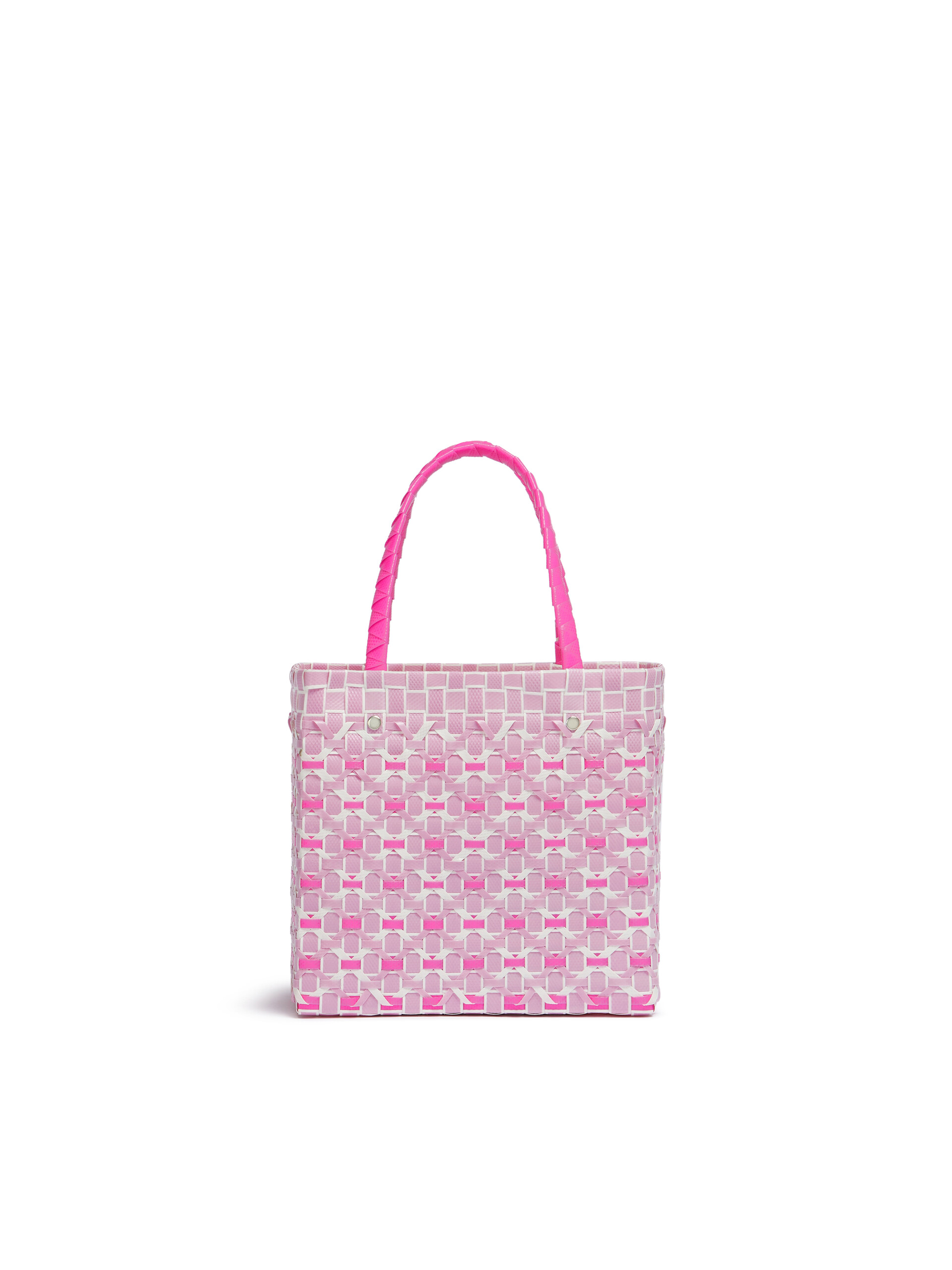 Blue And Red Marni Market Criss-Cross Mini Basket Bag - Shopping Bags - Image 3