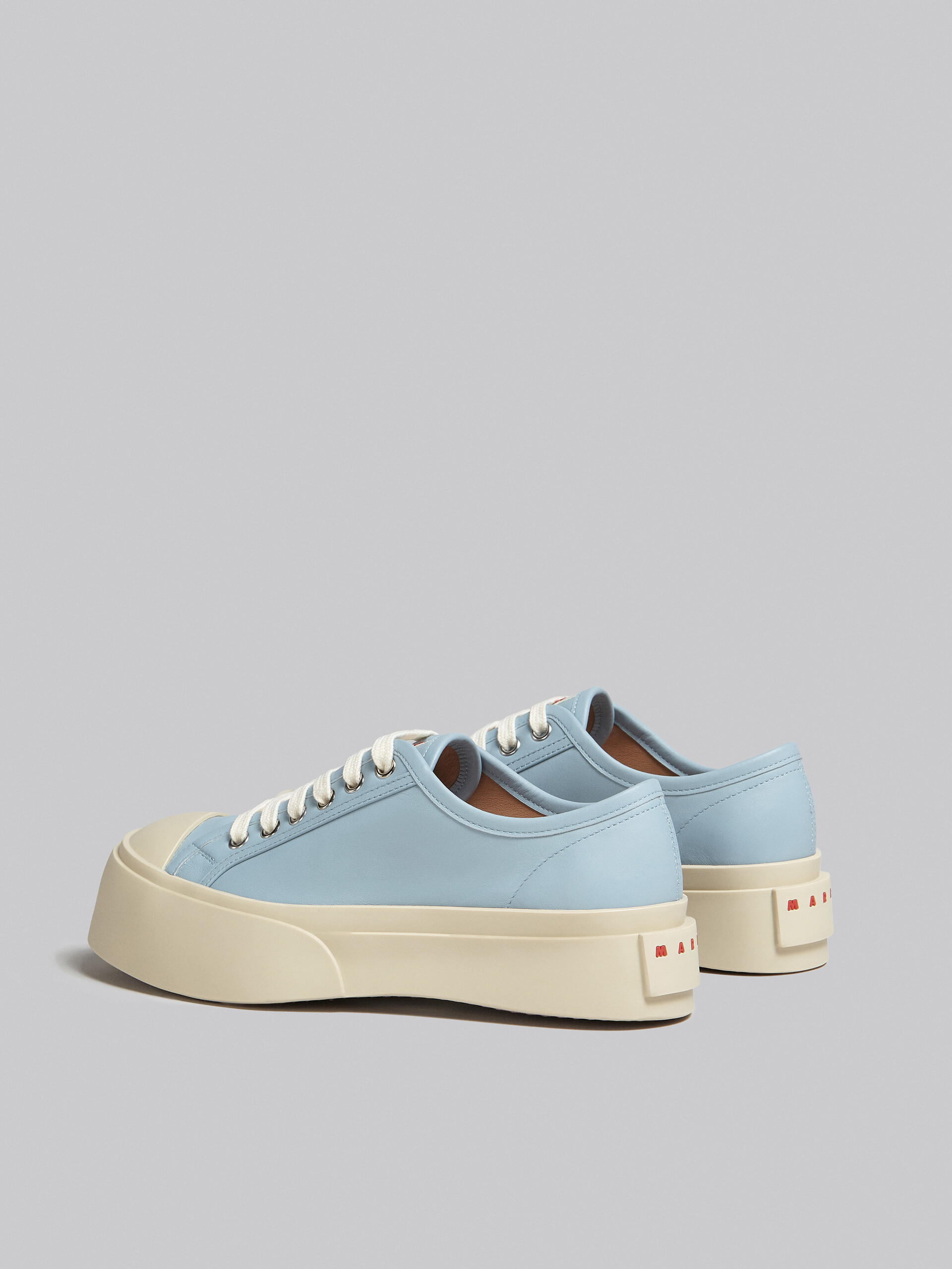 Light blue nappa leather Pablo lace-up sneaker - Sneakers - Image 3