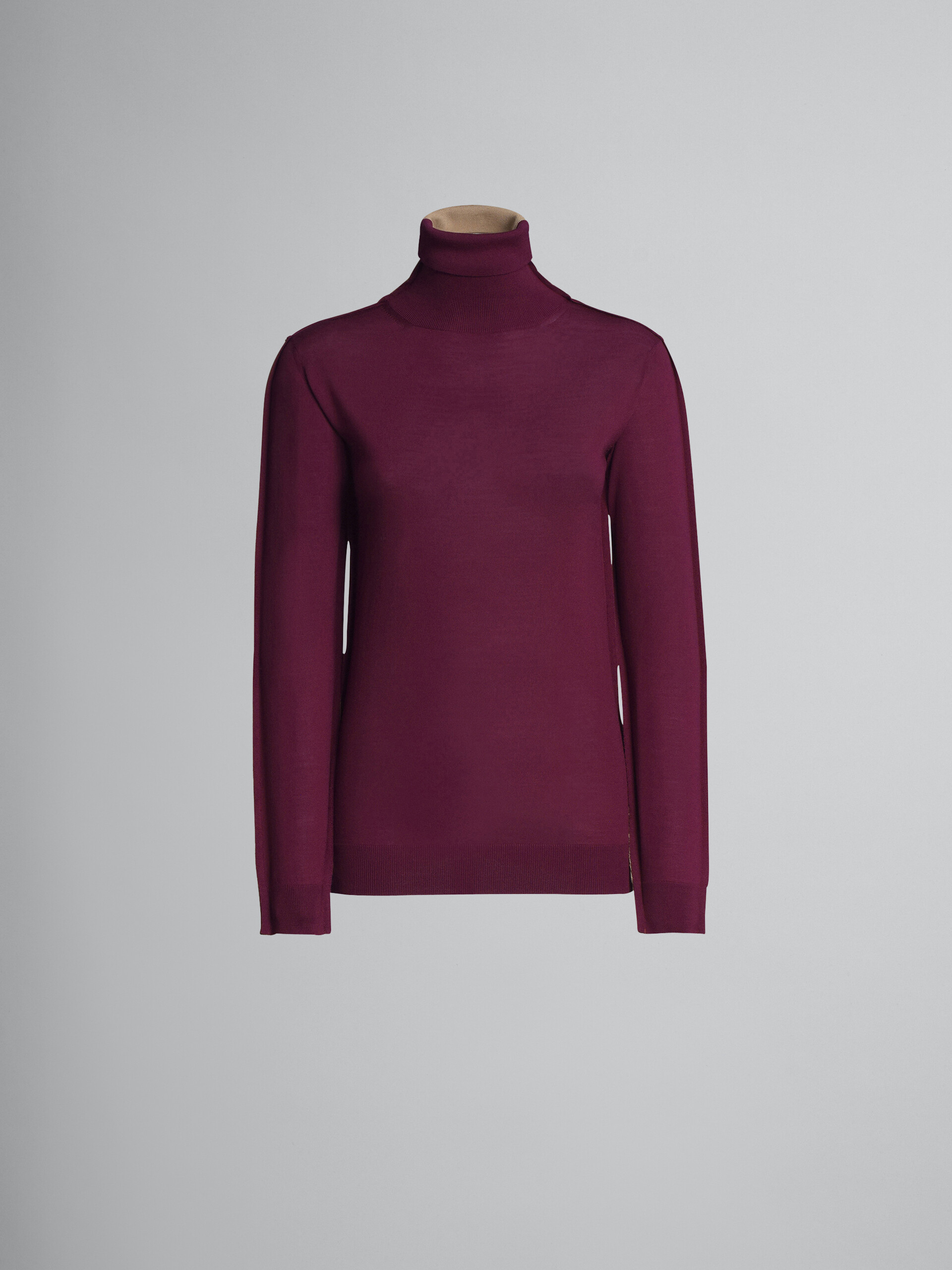 Wool turtleneck sweater - Pullovers - Image 1