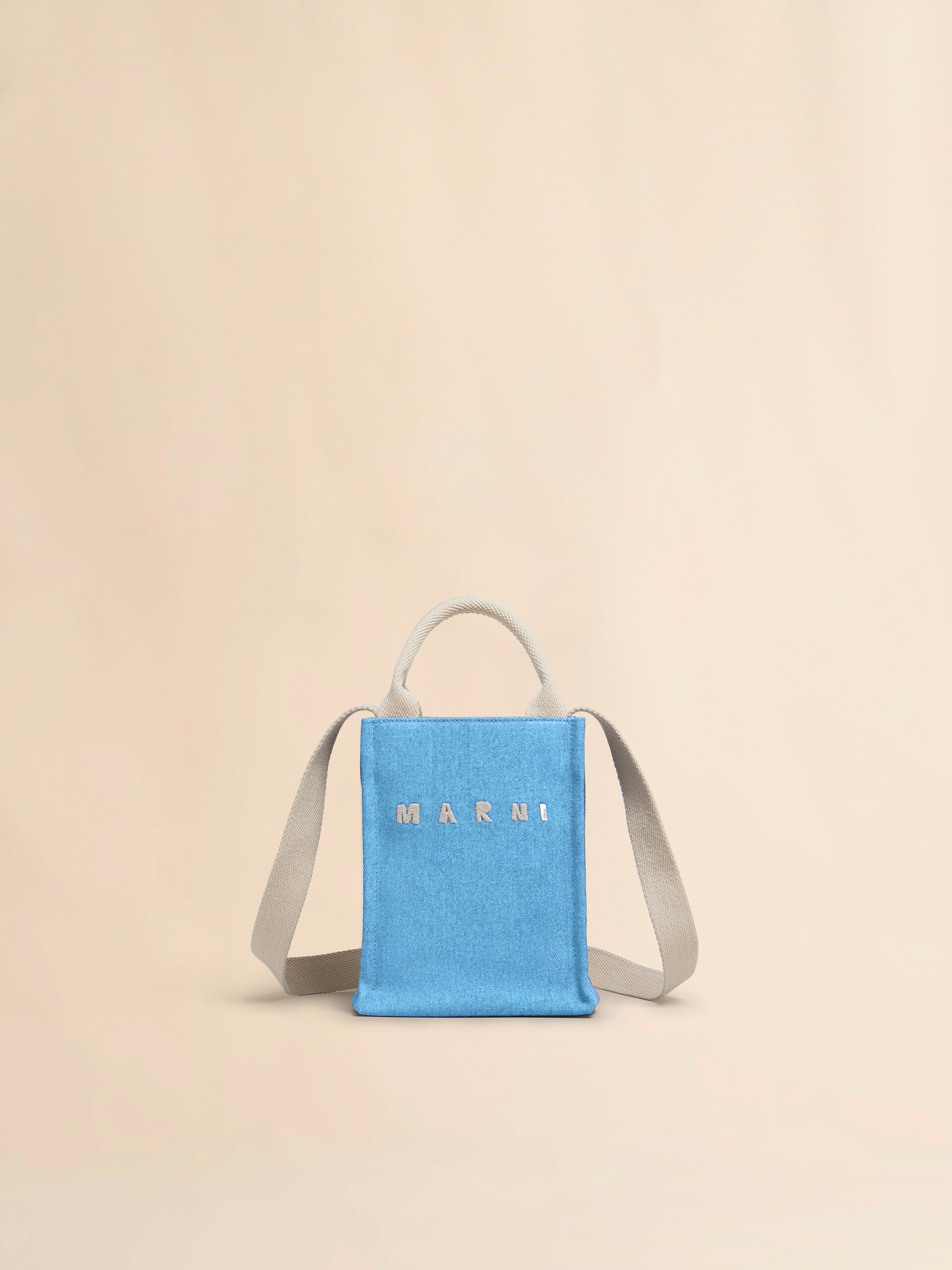 デニムミニトートバッグ - ショッピングバッグ - Image 1