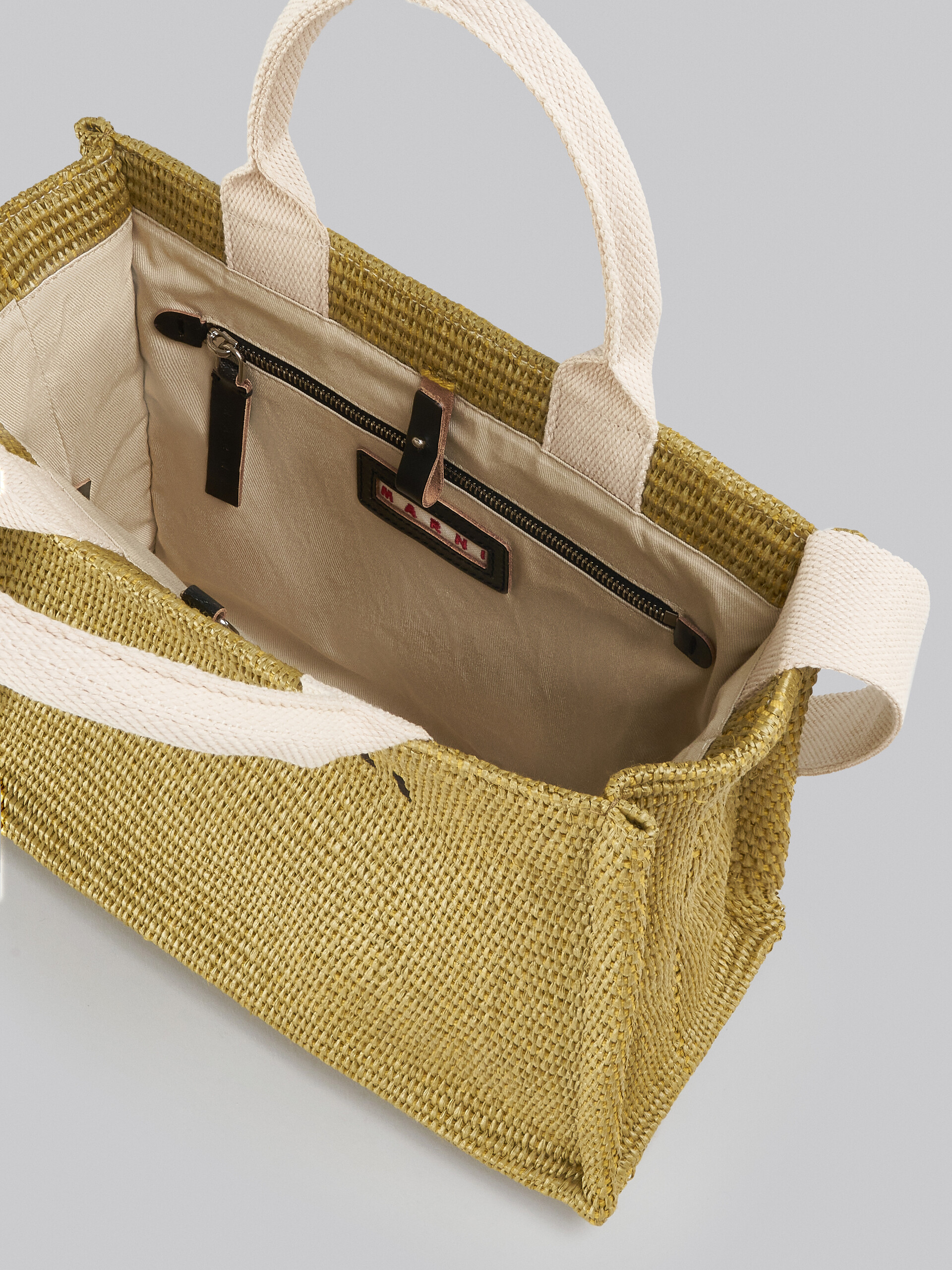 Green raffia Small Tote Bag - Shopping Bags - Image 4
