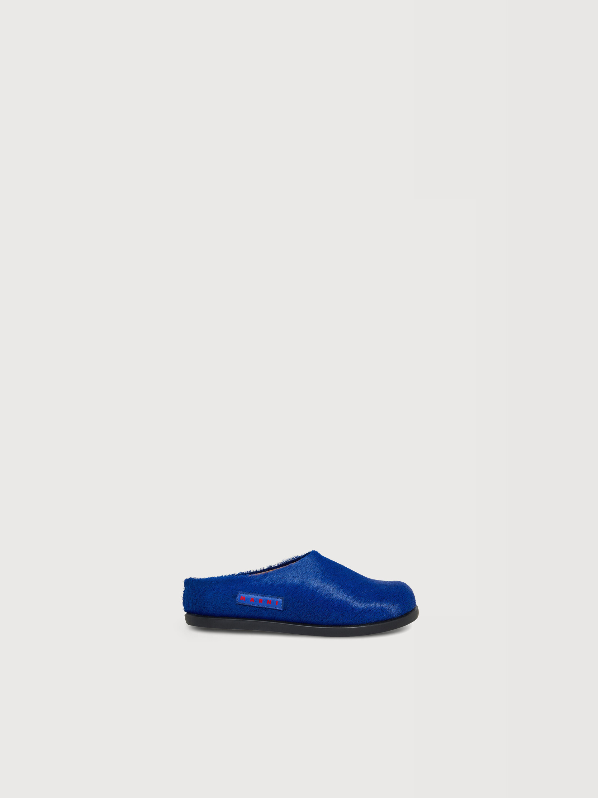 Blue pony hair Fussbett sabot - Sneakers - Image 1