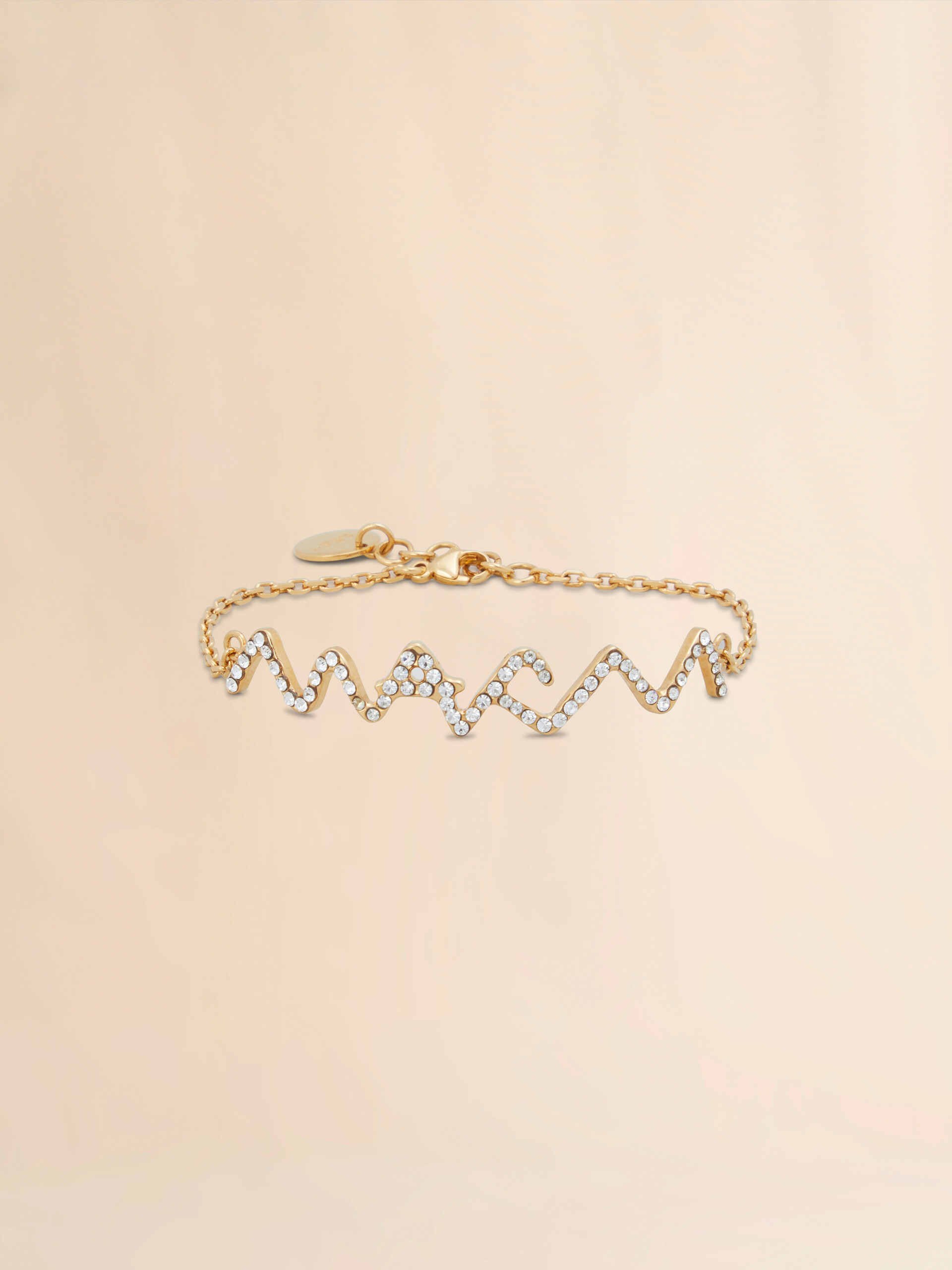 Chain bracelet with Marni Symbol and rhinestone pavé - Bracelets - Image 3