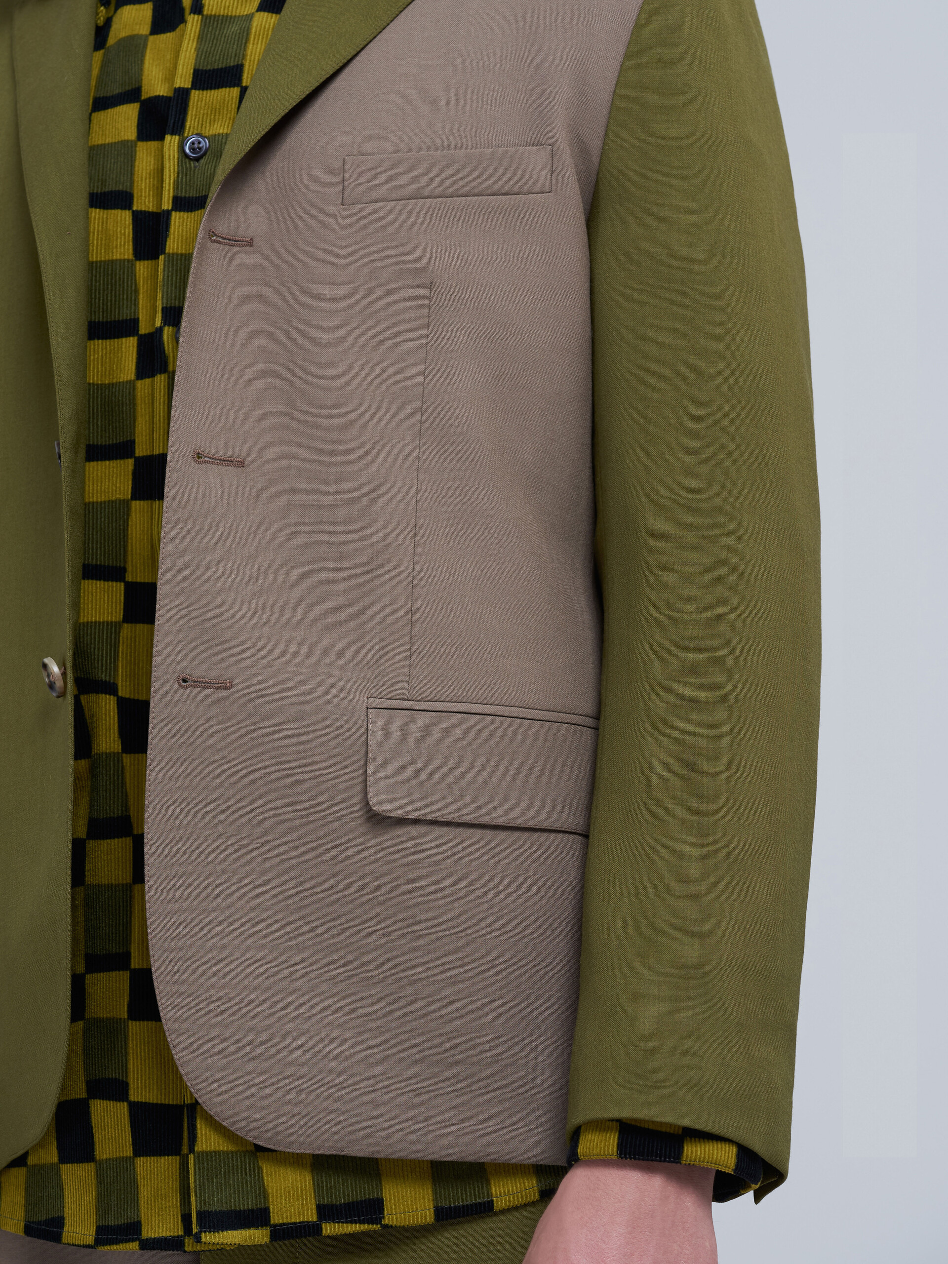 Colourblock tropical wool jacket - Jackets - Image 5