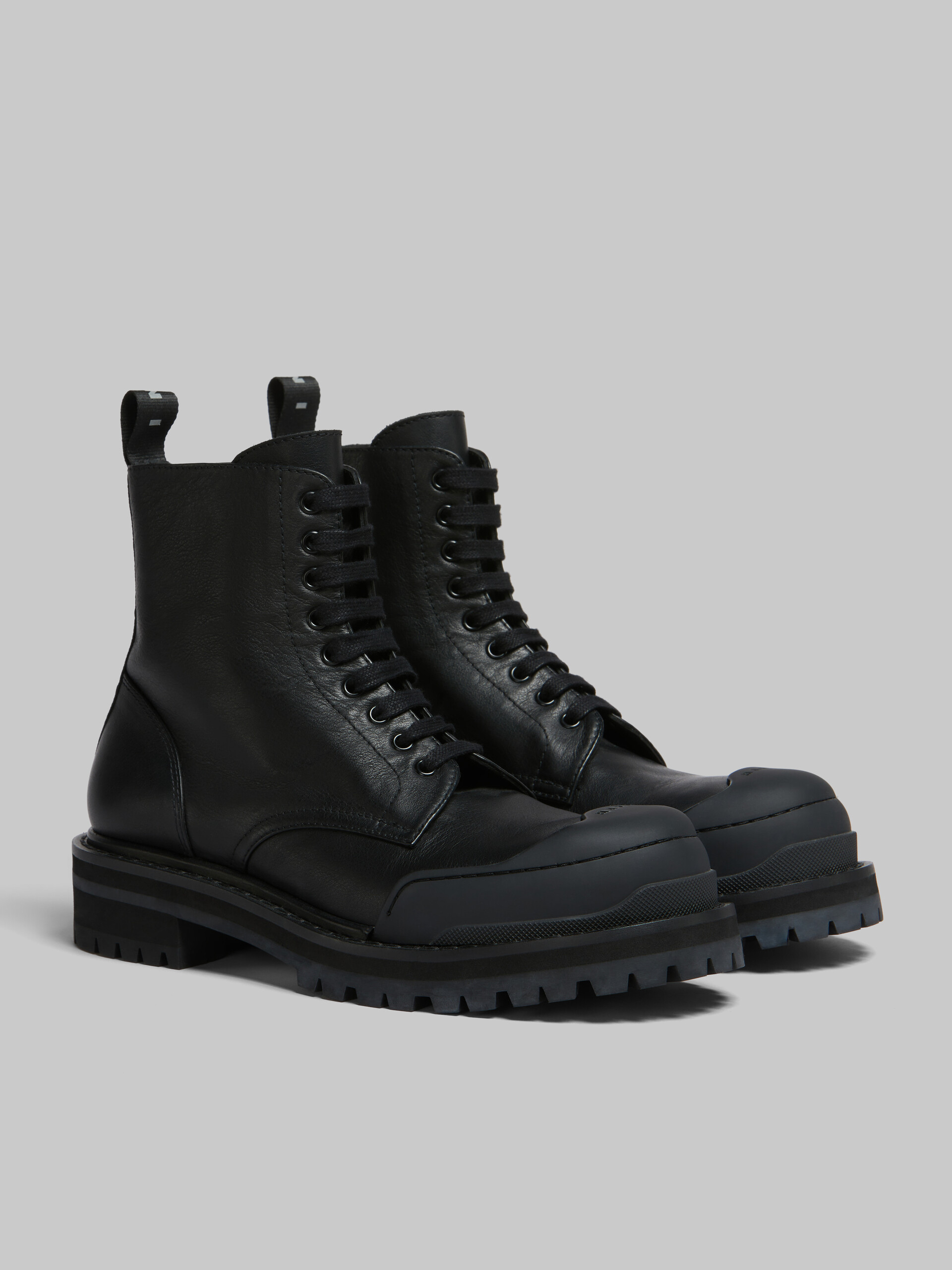 Black leather Dada Army combat boot - Boots - Image 2