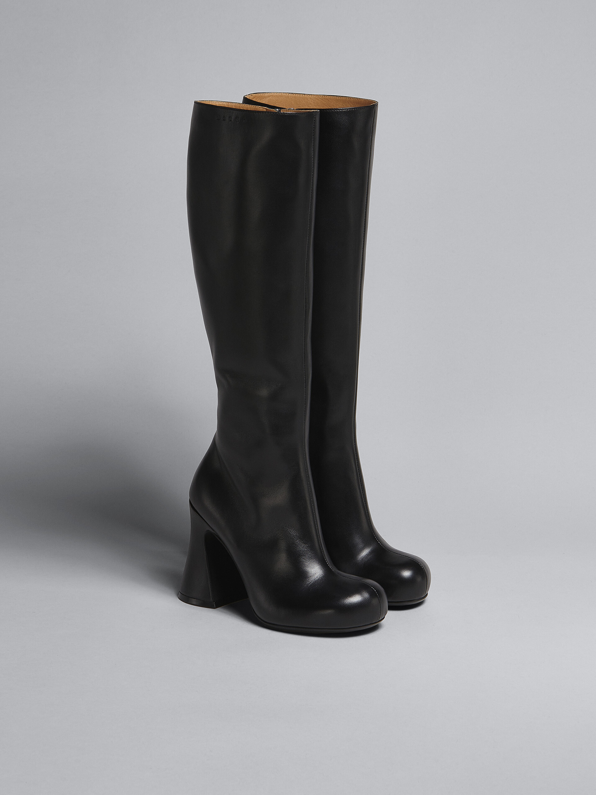Black leather boot - Boots - Image 2