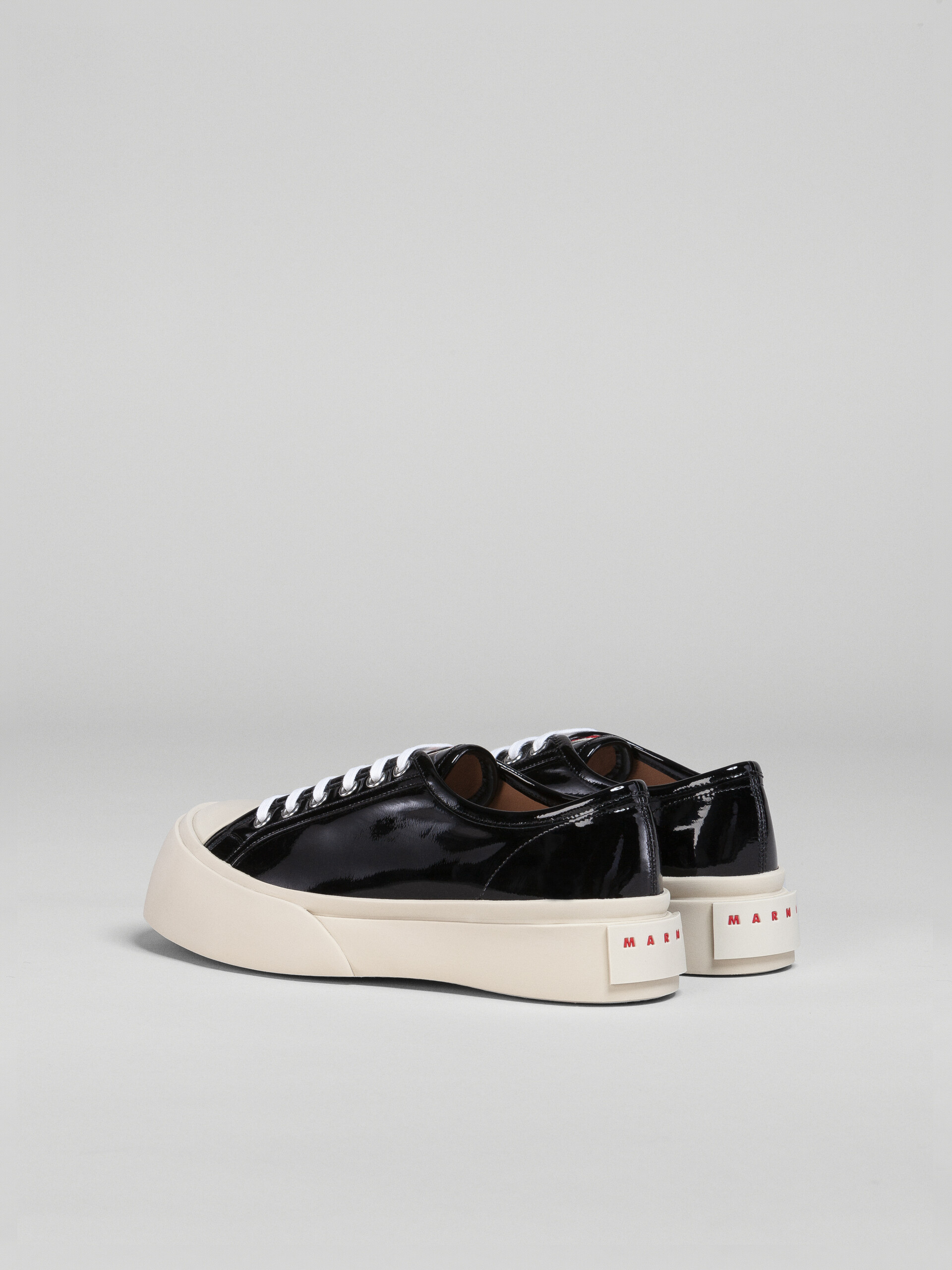 Black patent leather PABLO lace-up sneaker - Sneakers - Image 3