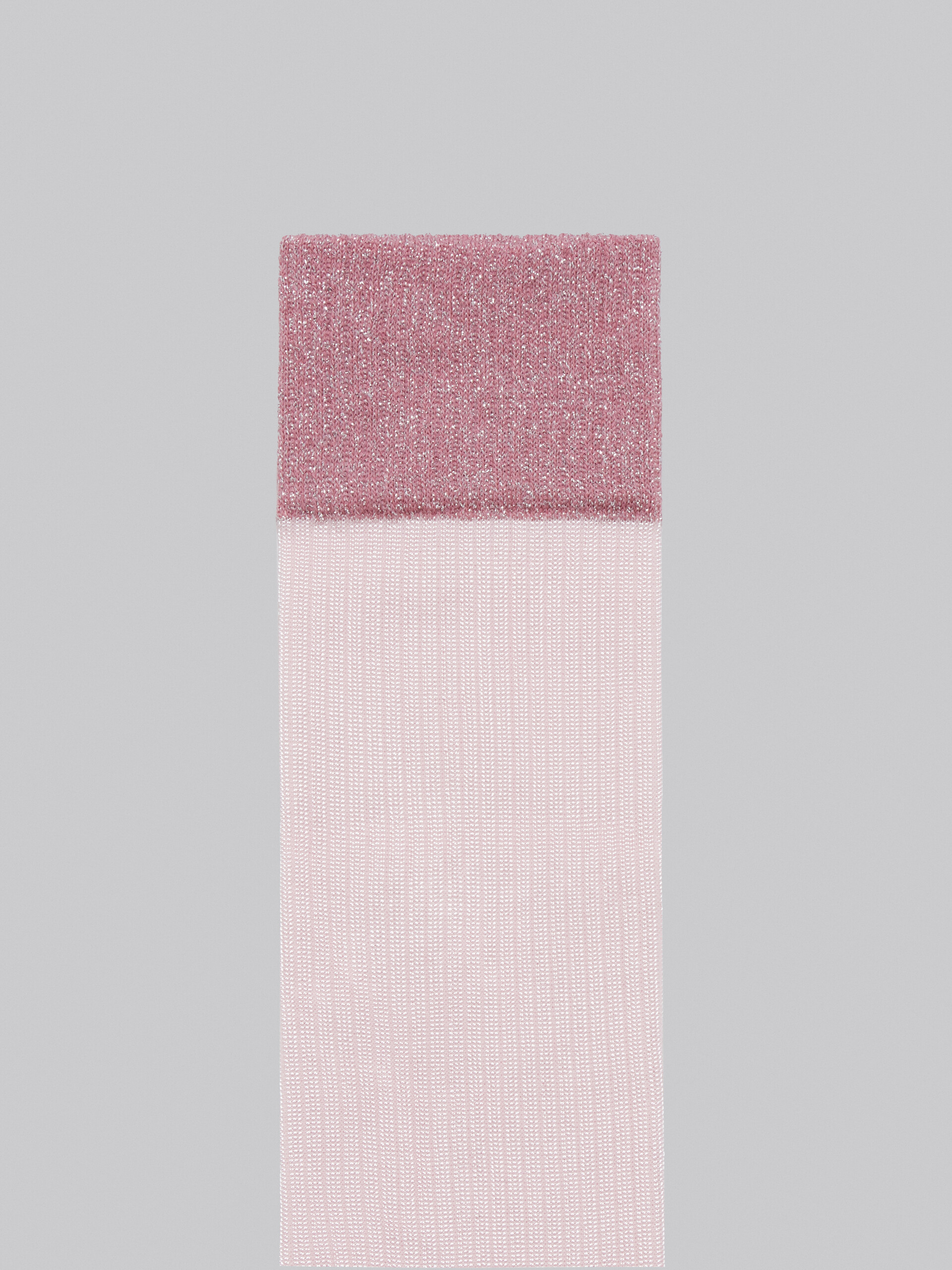 Pink viscose-cotton colour-block socks - Socks - Image 3