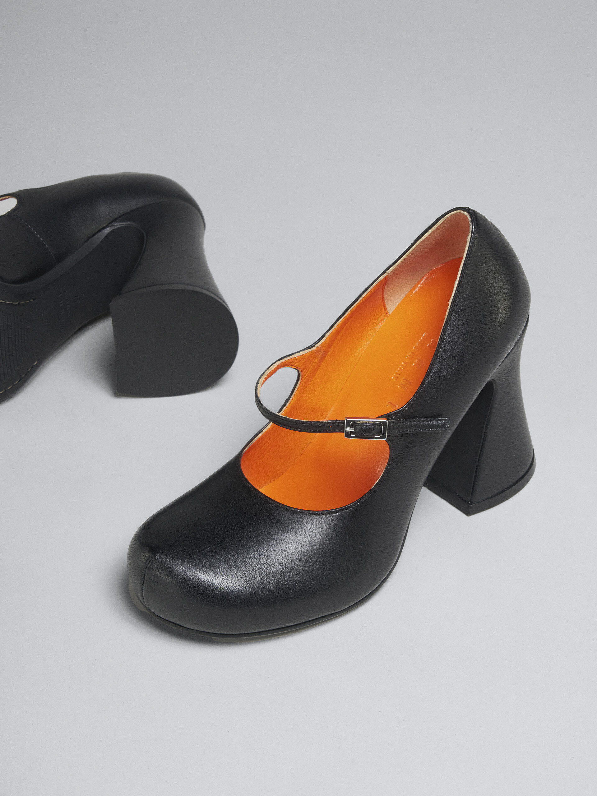 Black leather Mary Jane pump - Sneakers - Image 5