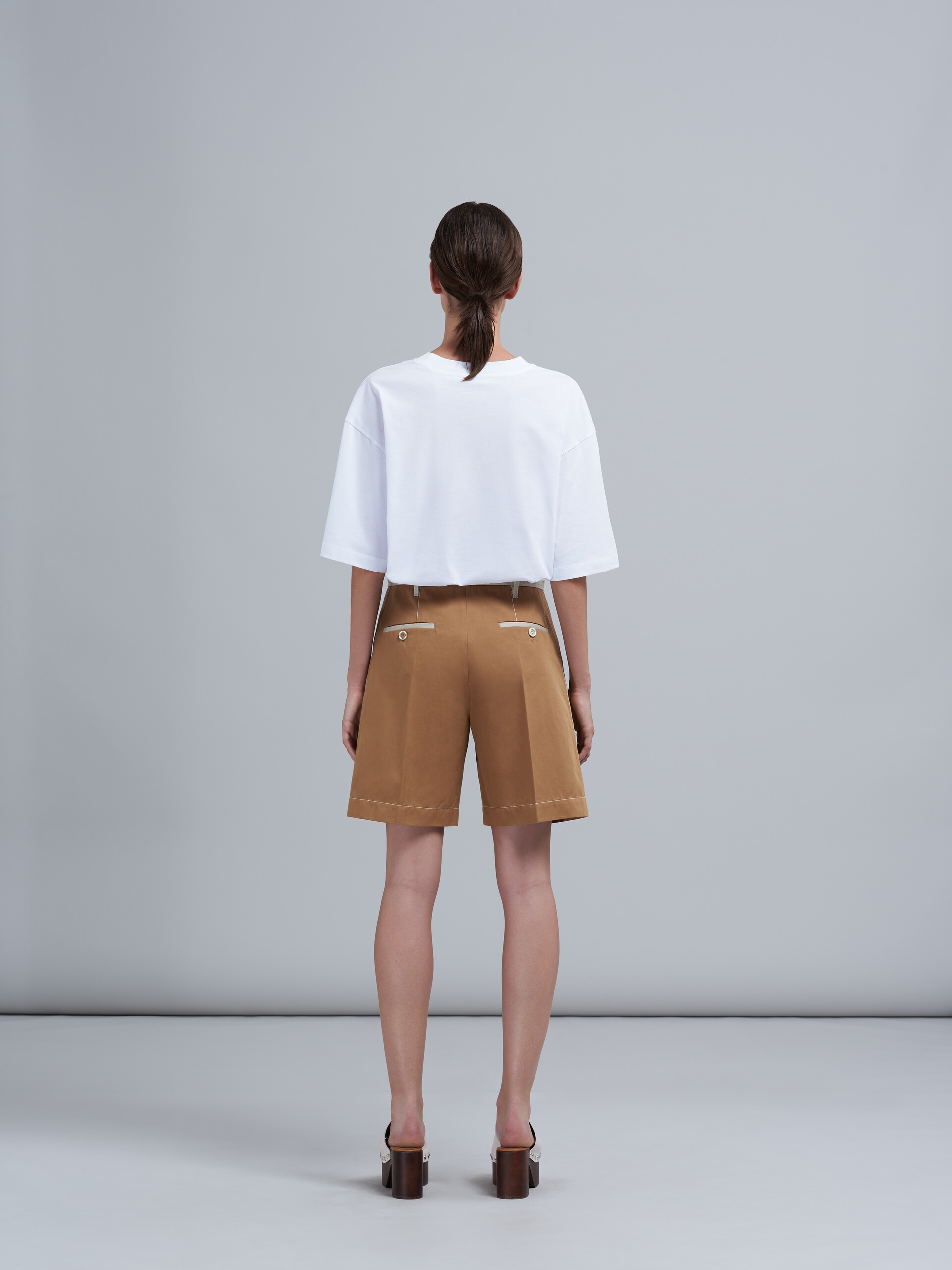Shorts aus Baumwolldrillich - Hosen - Image 3