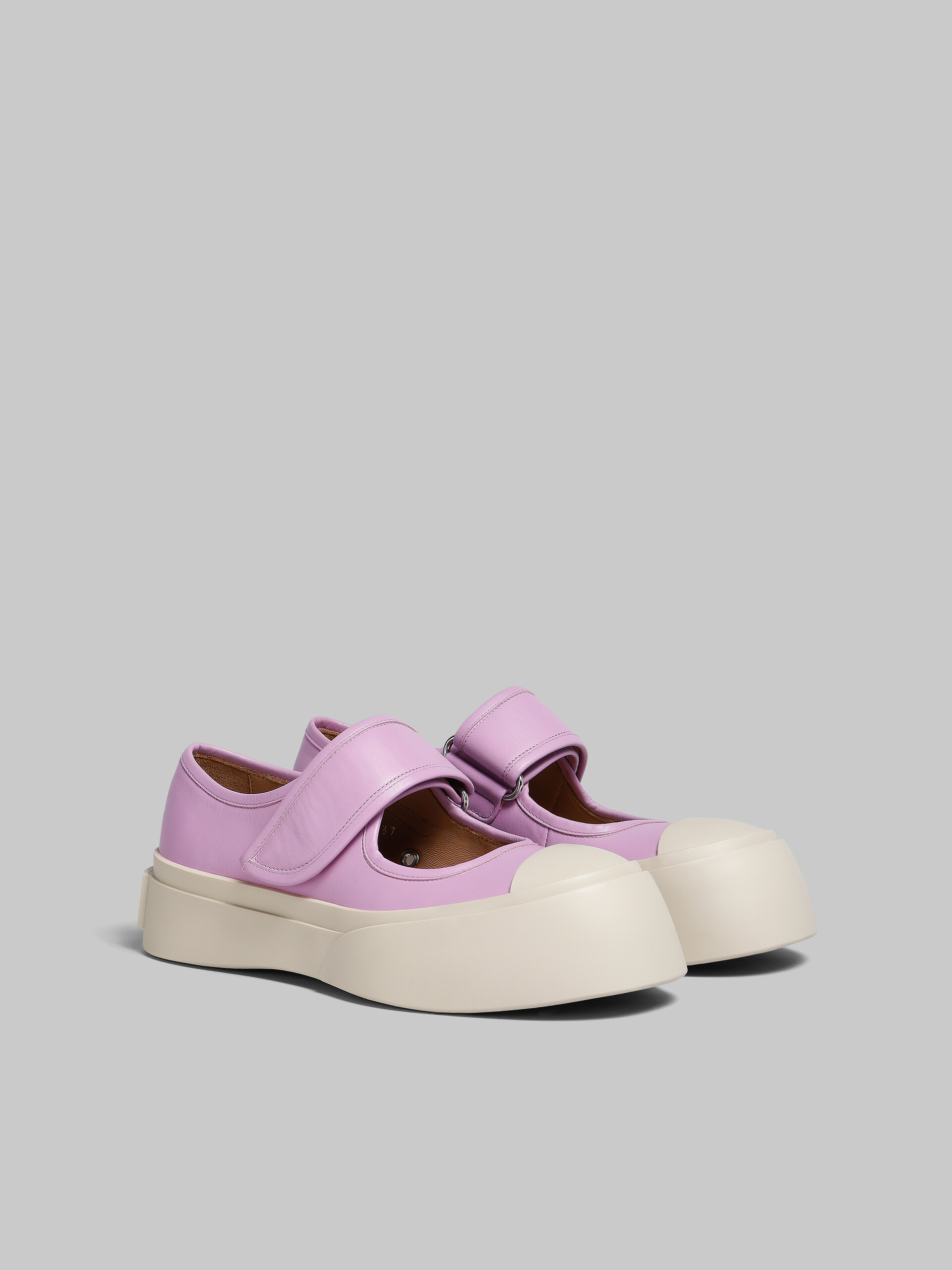 Lilac nappa leather Mary Jane sneaker - Sneakers - Image 2