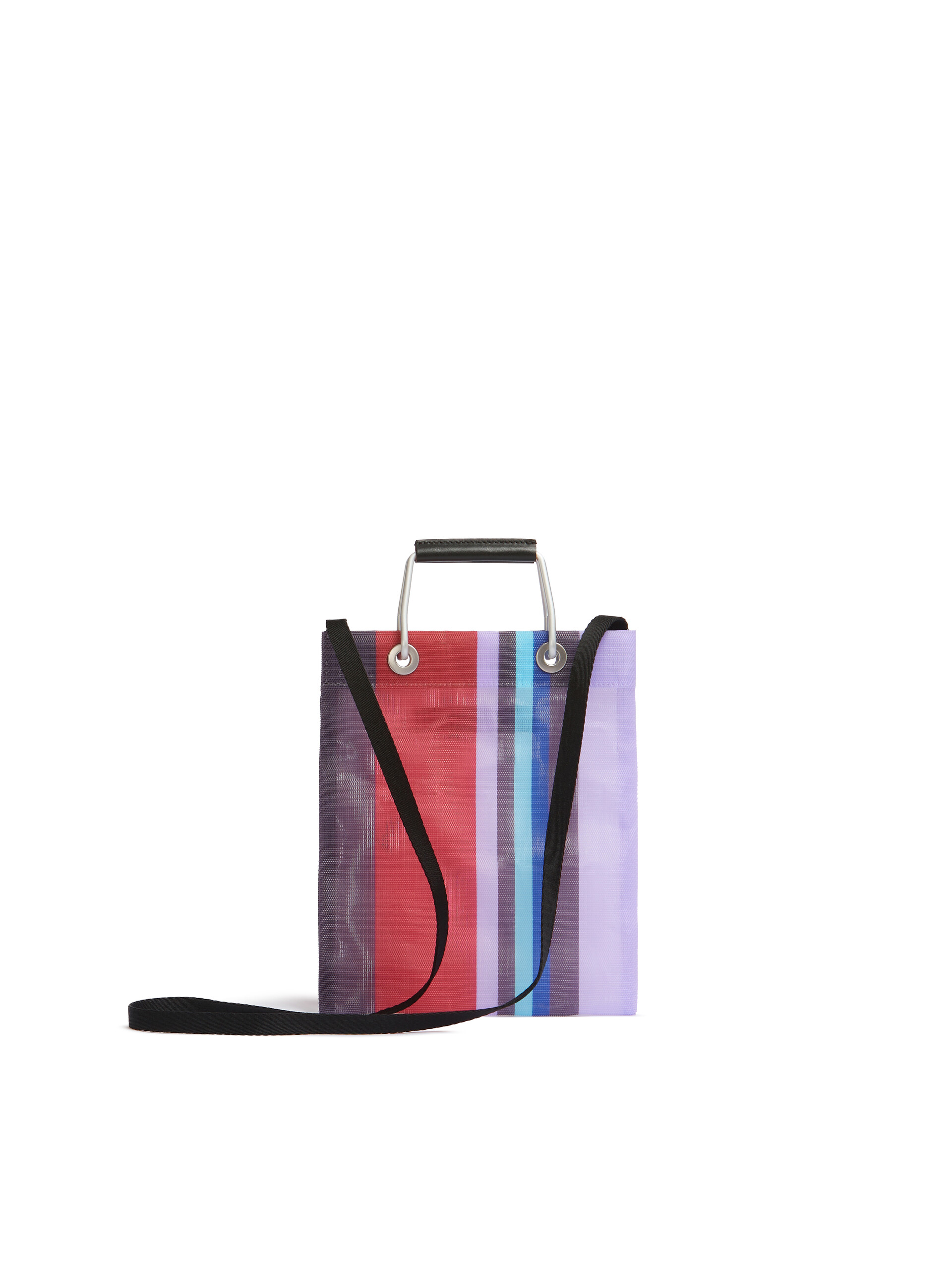 グリーンブルー(ターコイズ) MARNI MARKET STRIPE MINI SHOULDER BAG - ハンドバッグ - Image 3