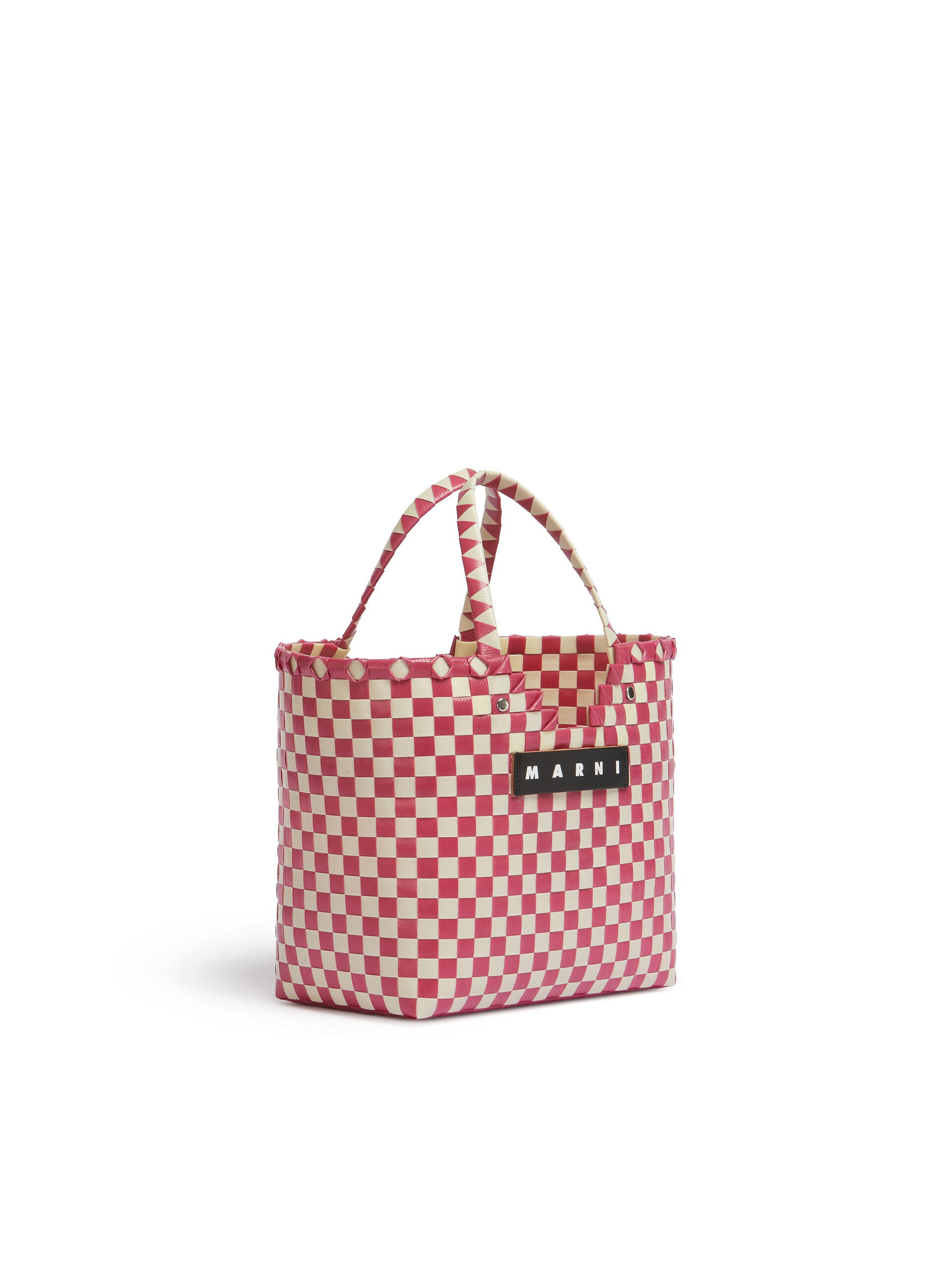 MARNI MARKET LOVE BASKET Tasche in Blau und Weiß - Taschen - Image 2