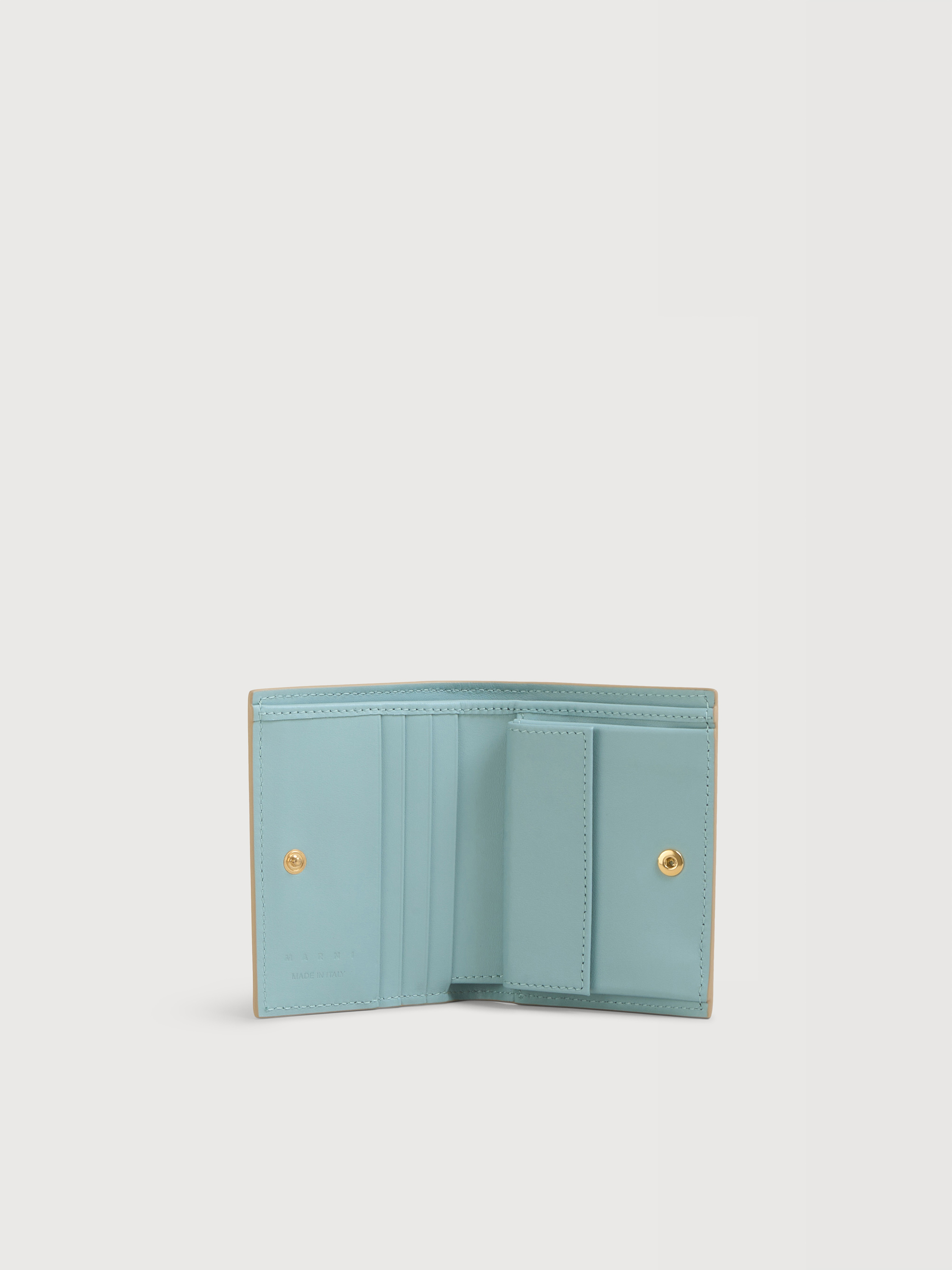 Black bi-fold wallet with Marni Symbol embroidery - Wallets - Image 2