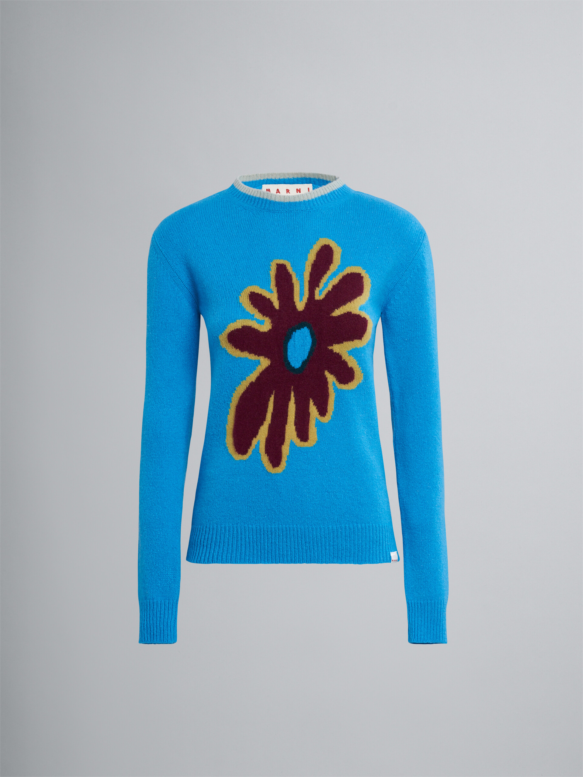 70’s flower cashmere sweater - Pullovers - Image 1