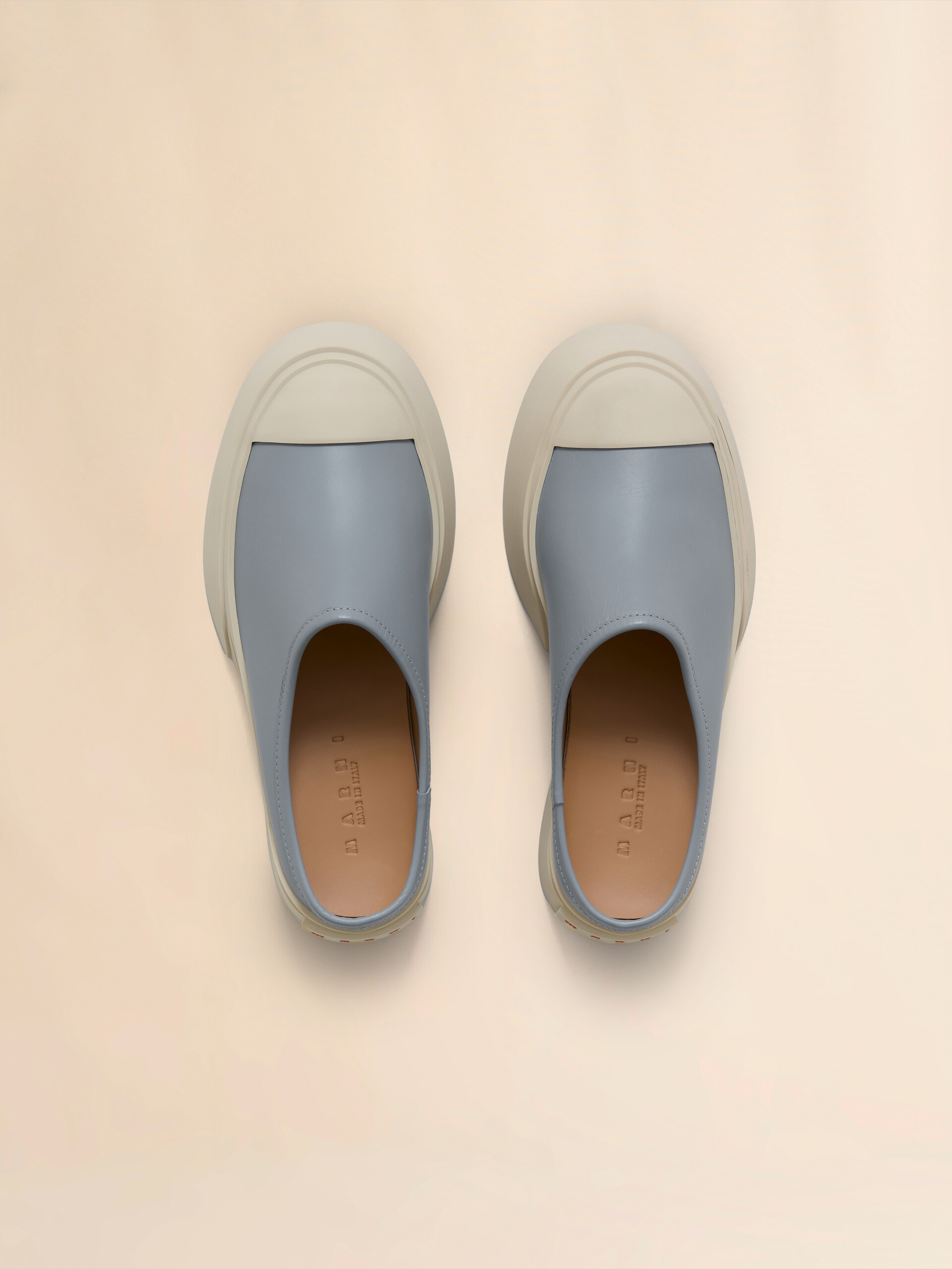Grey leather Pablo sabot - Sneakers - Image 4