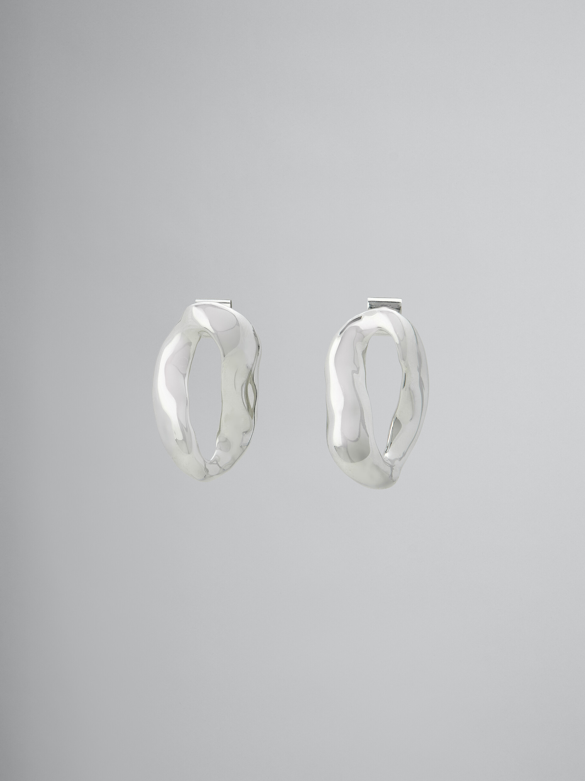 Oversized irregular ring earrings - Earrings - Image 1