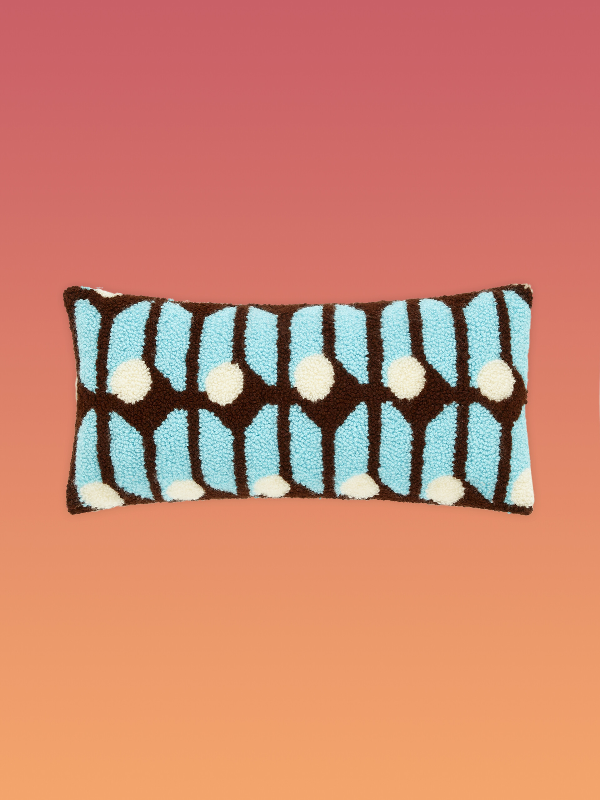Cuscino MARNI MARKET in tessuto tecnico blu multicolor - Arredamento - Image 1
