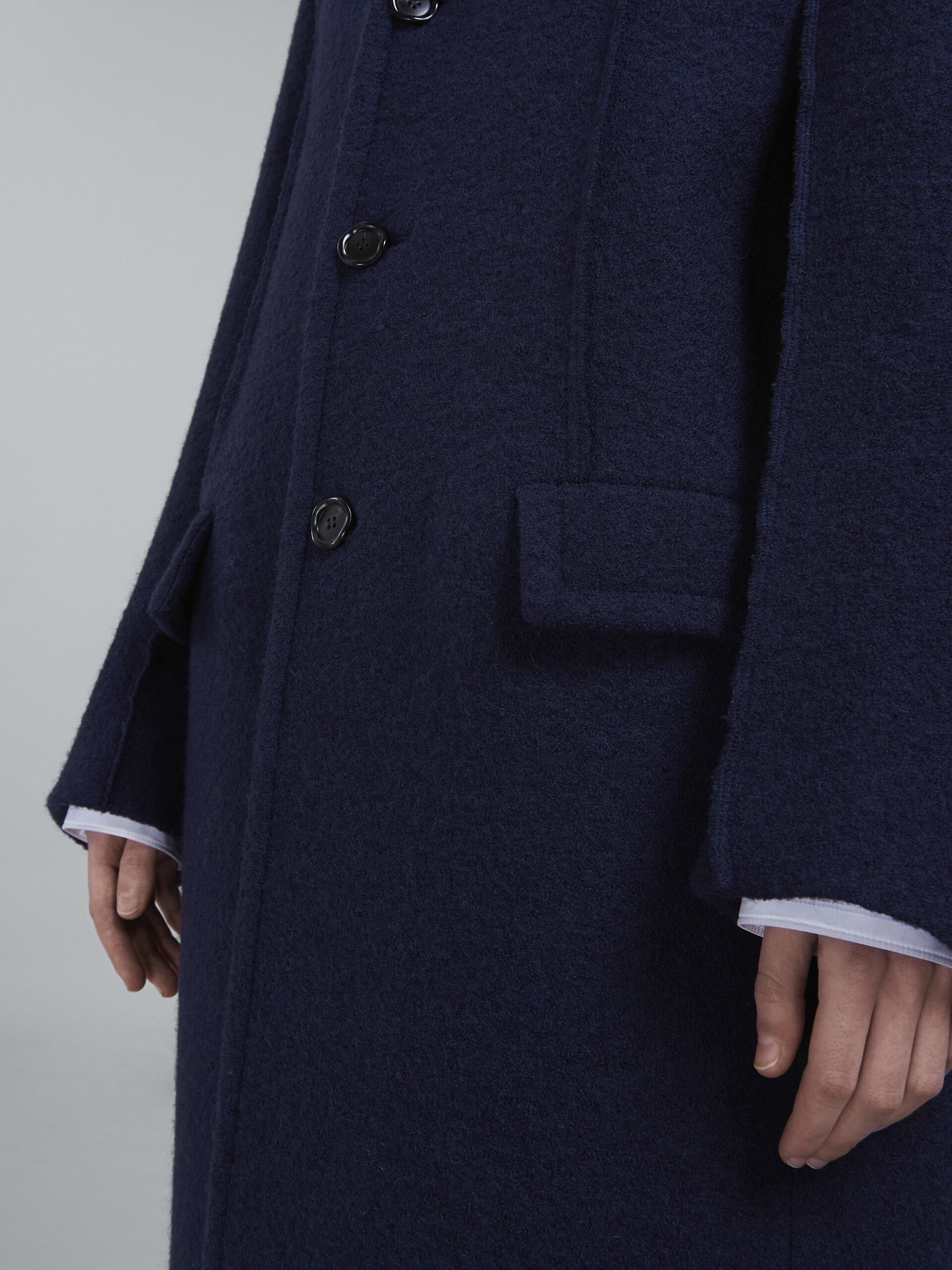 Bouclé wool coat - Coat - Image 5
