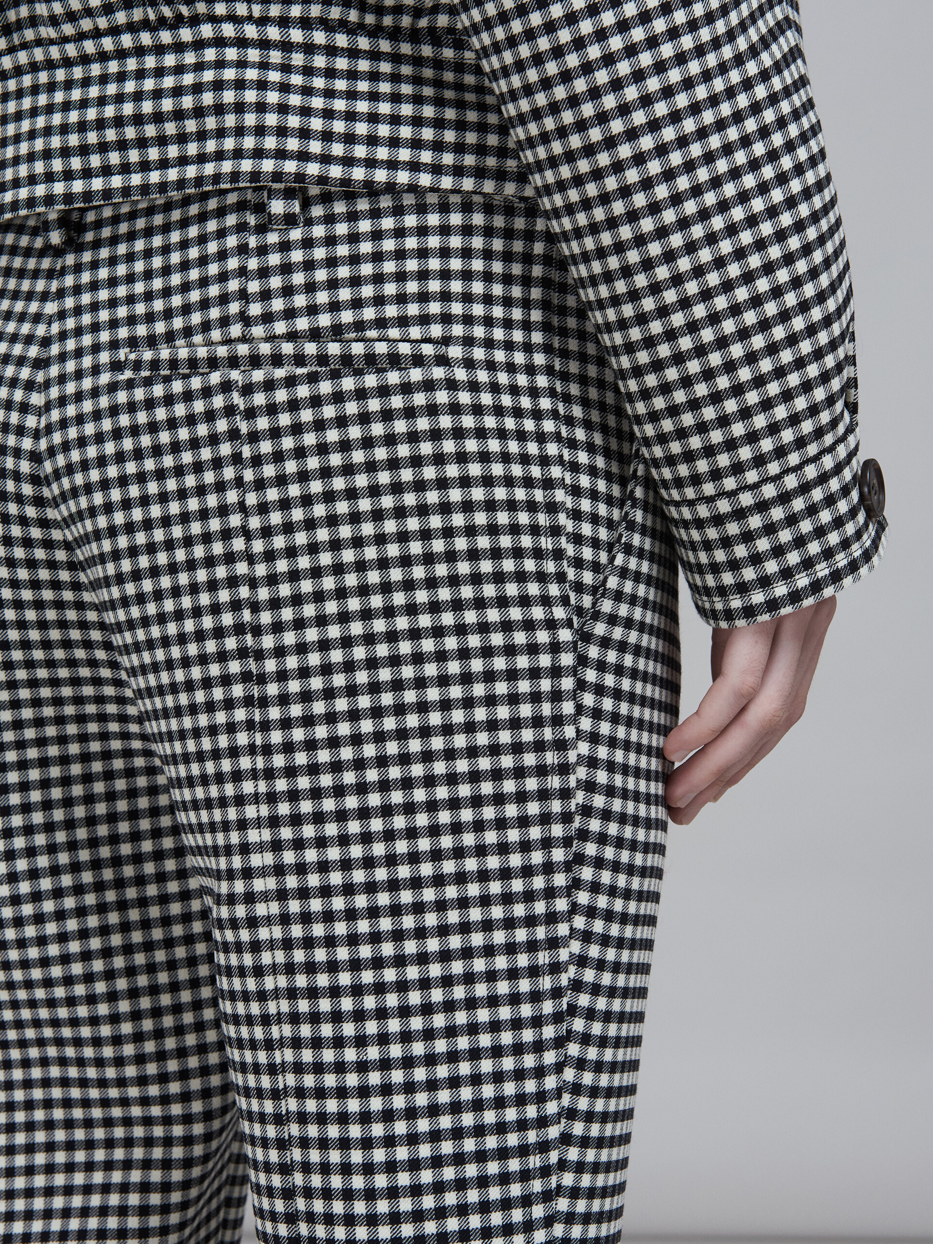 Double-faced houndstooth wool trousers - Pants - Image 4