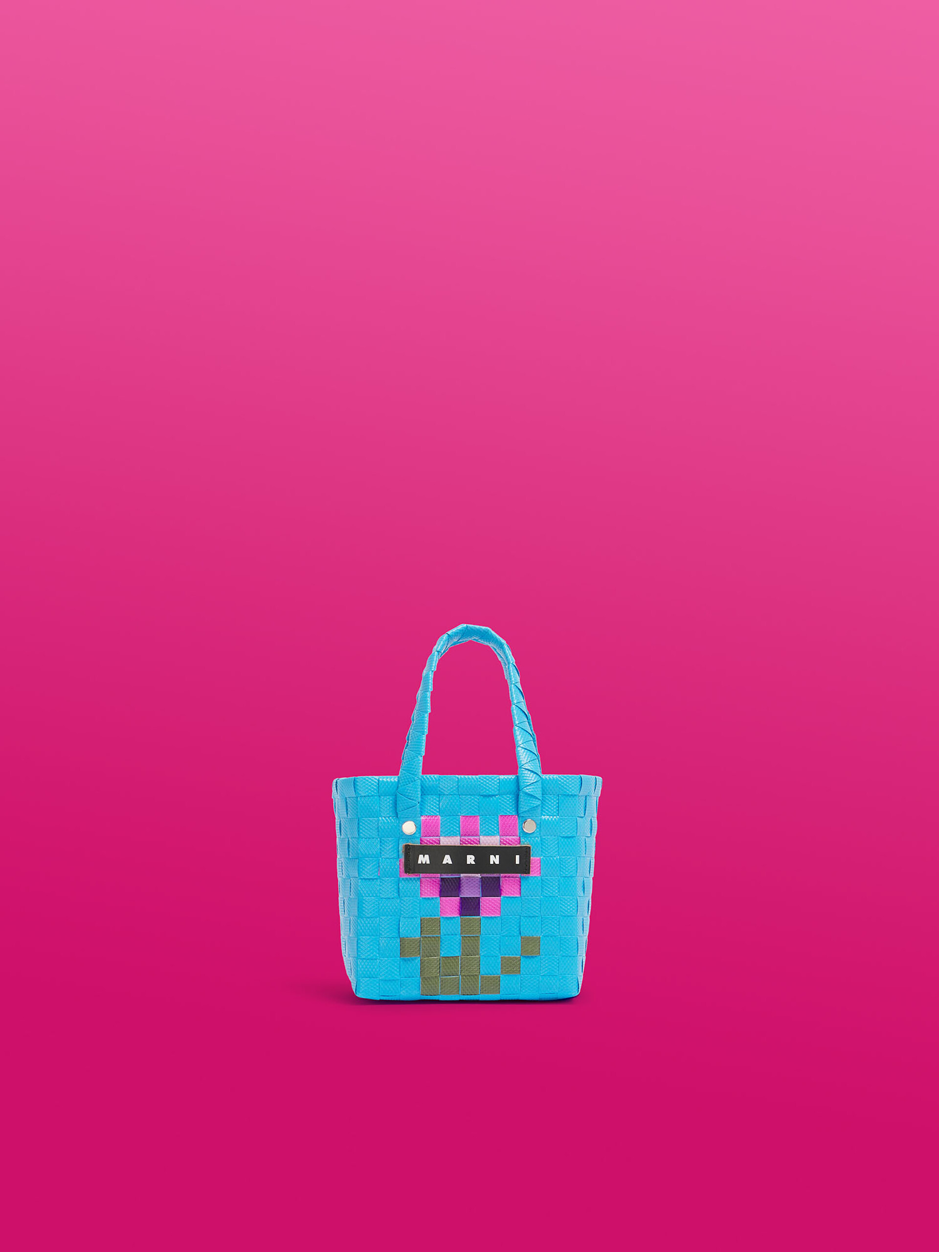 MARNI MARKETショッピングバッグ イリュージョンブルー MARNI MARKET STRIPE BAG | Marni