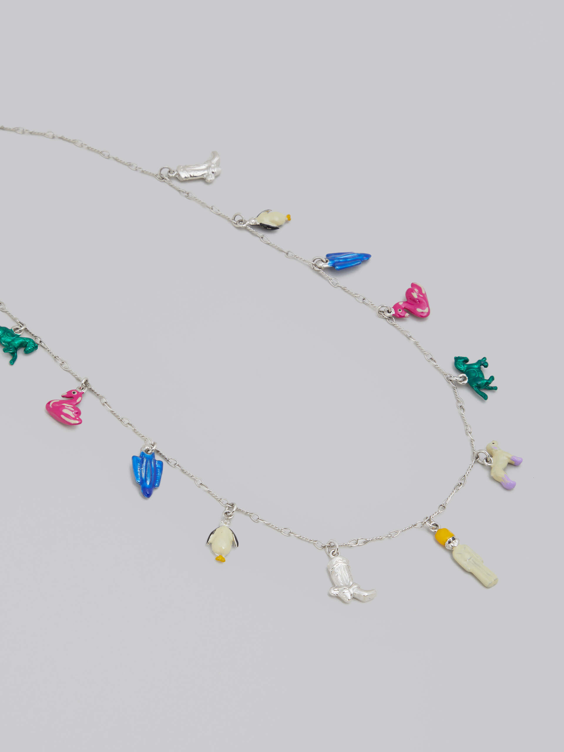 Collar de cadena de cuerda con charms innovadores - Collares - Image 3