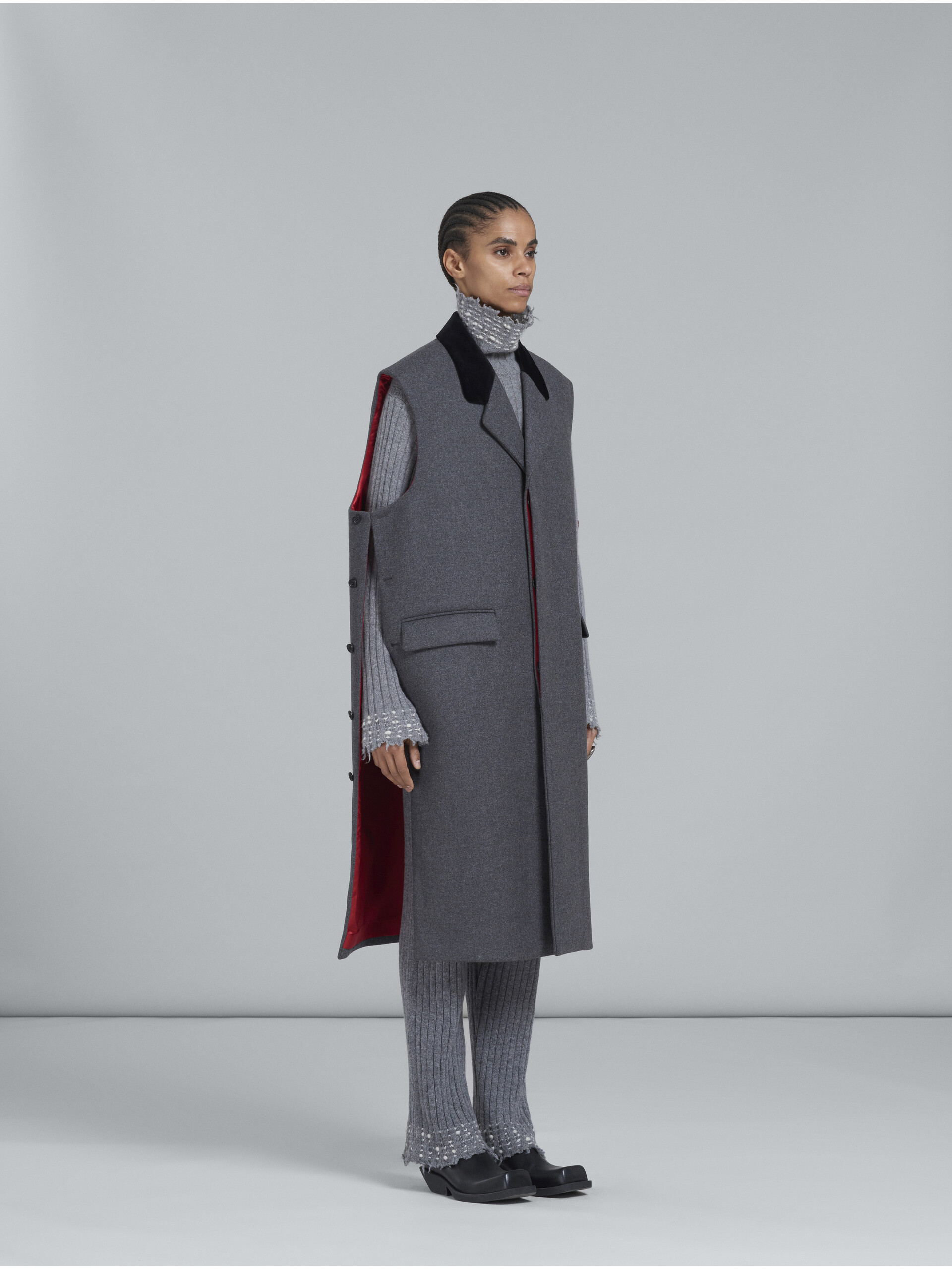 Grey oversized wool vest - Waistcoats - Image 6