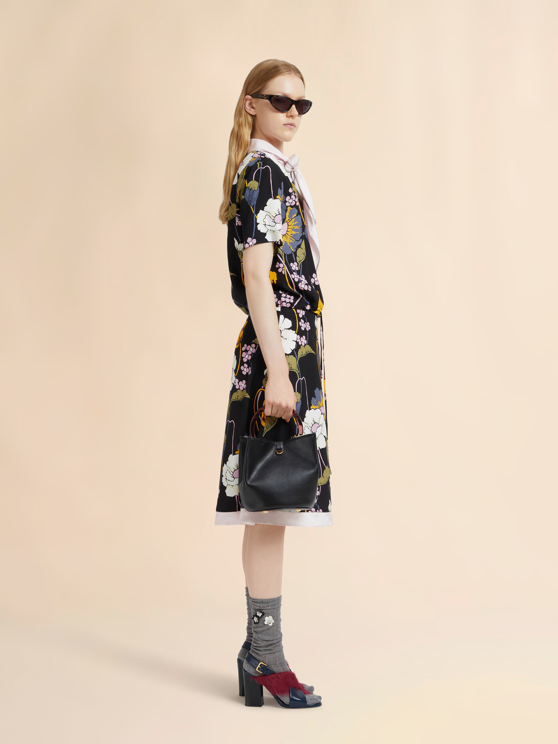 Pink leather Pannier bucket bag - Shoulder Bags - Image 2