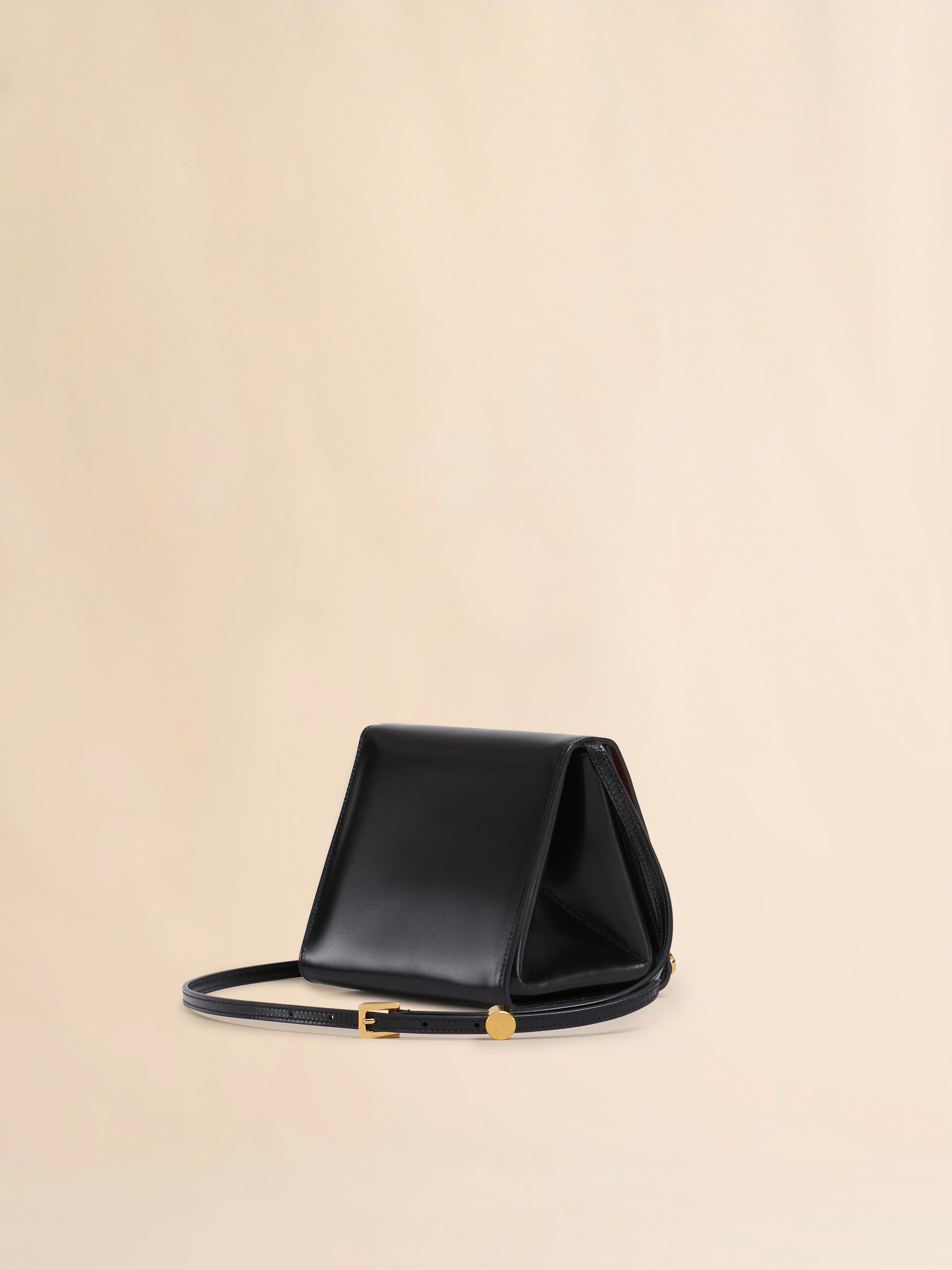 Black leather VHS small triangle bag - Shoulder Bags - Image 3