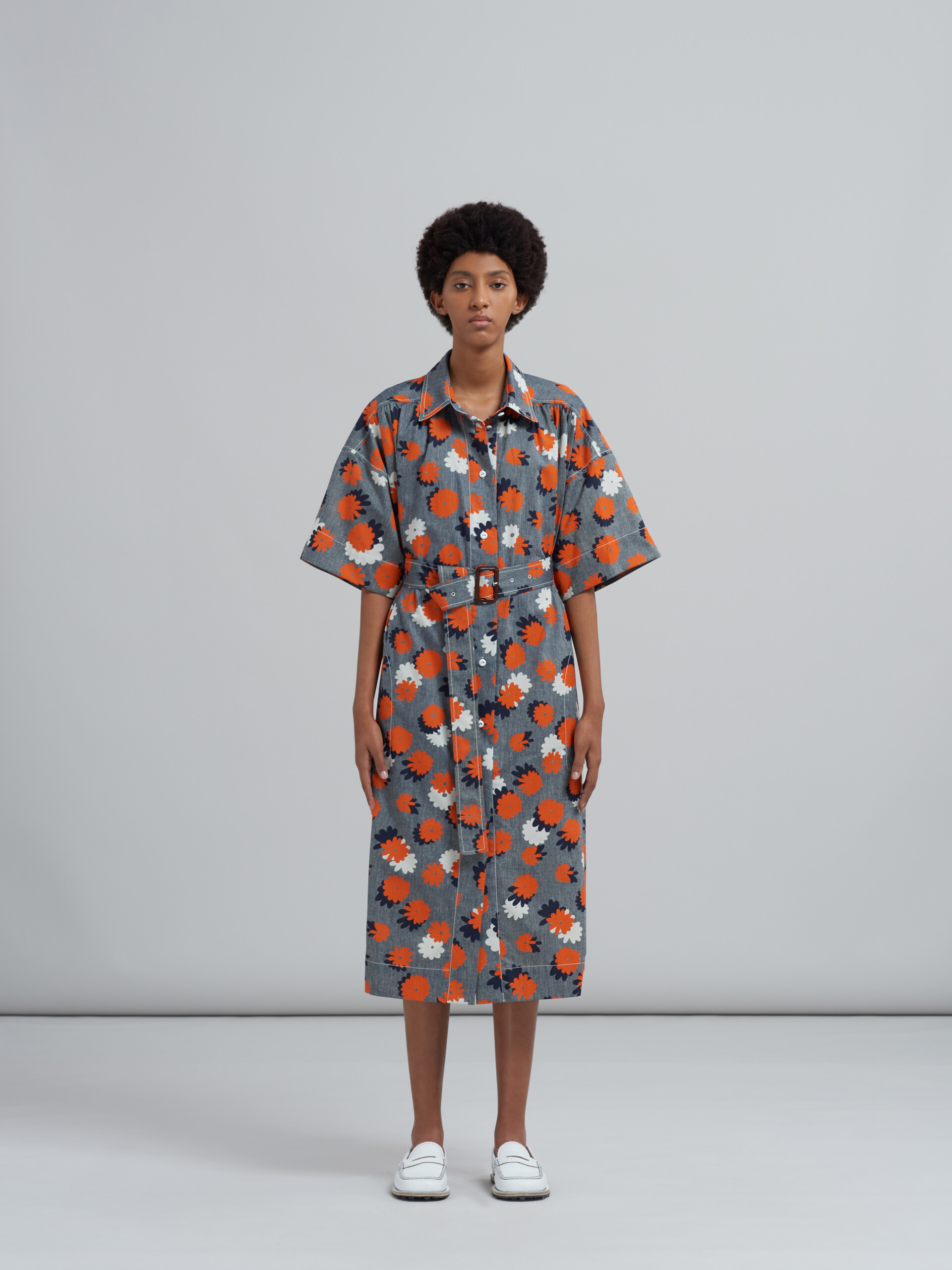 Abito in chambray stampa Daisies Party | Marni